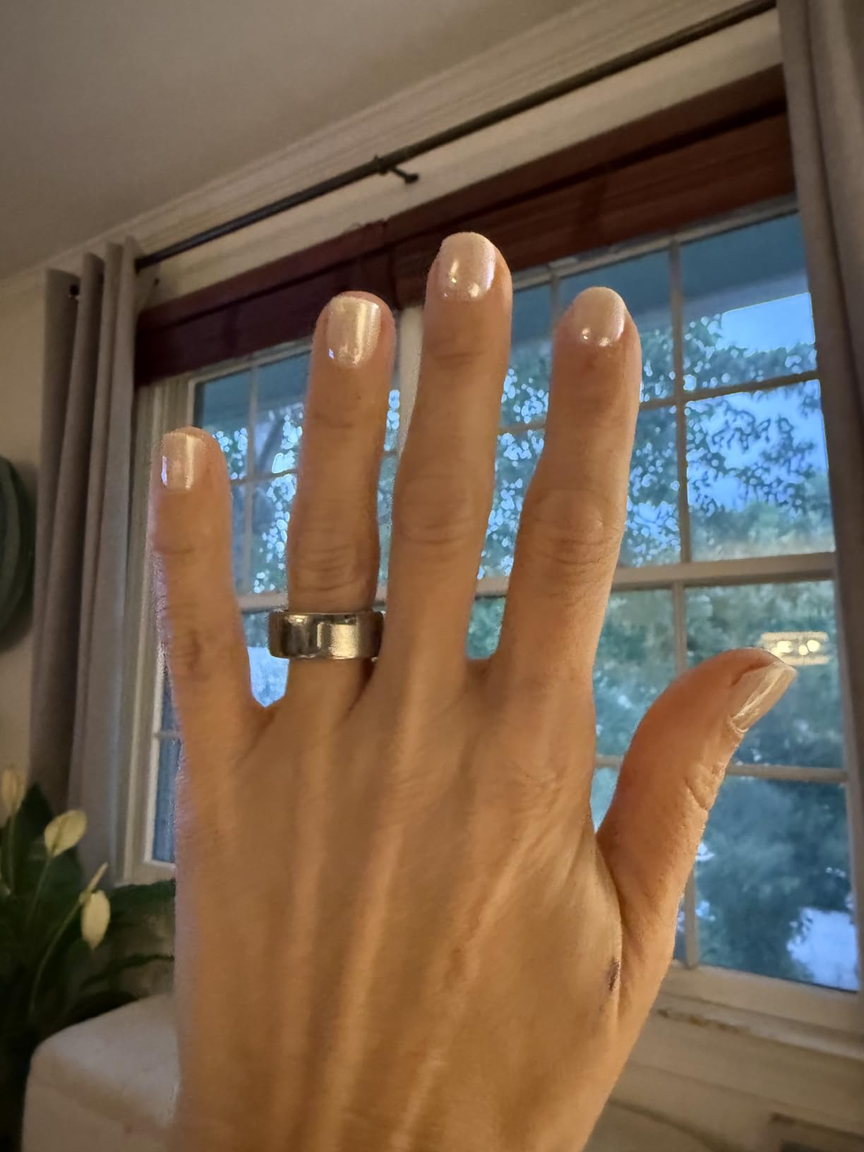 BTArtbox Press On Nails, Gold End, Short Almond, Gold Foil, 32Ct customer photo 1