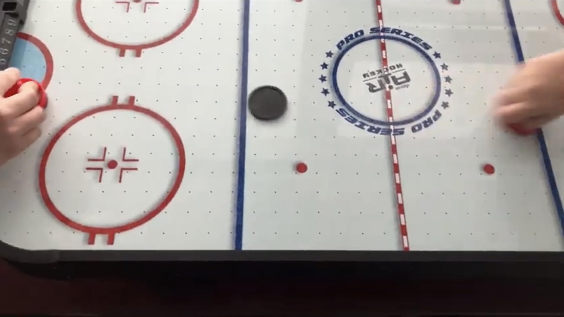 GoSports 40 Inch Table Top Air Hockey Game for Kids - Oak customer photo 2