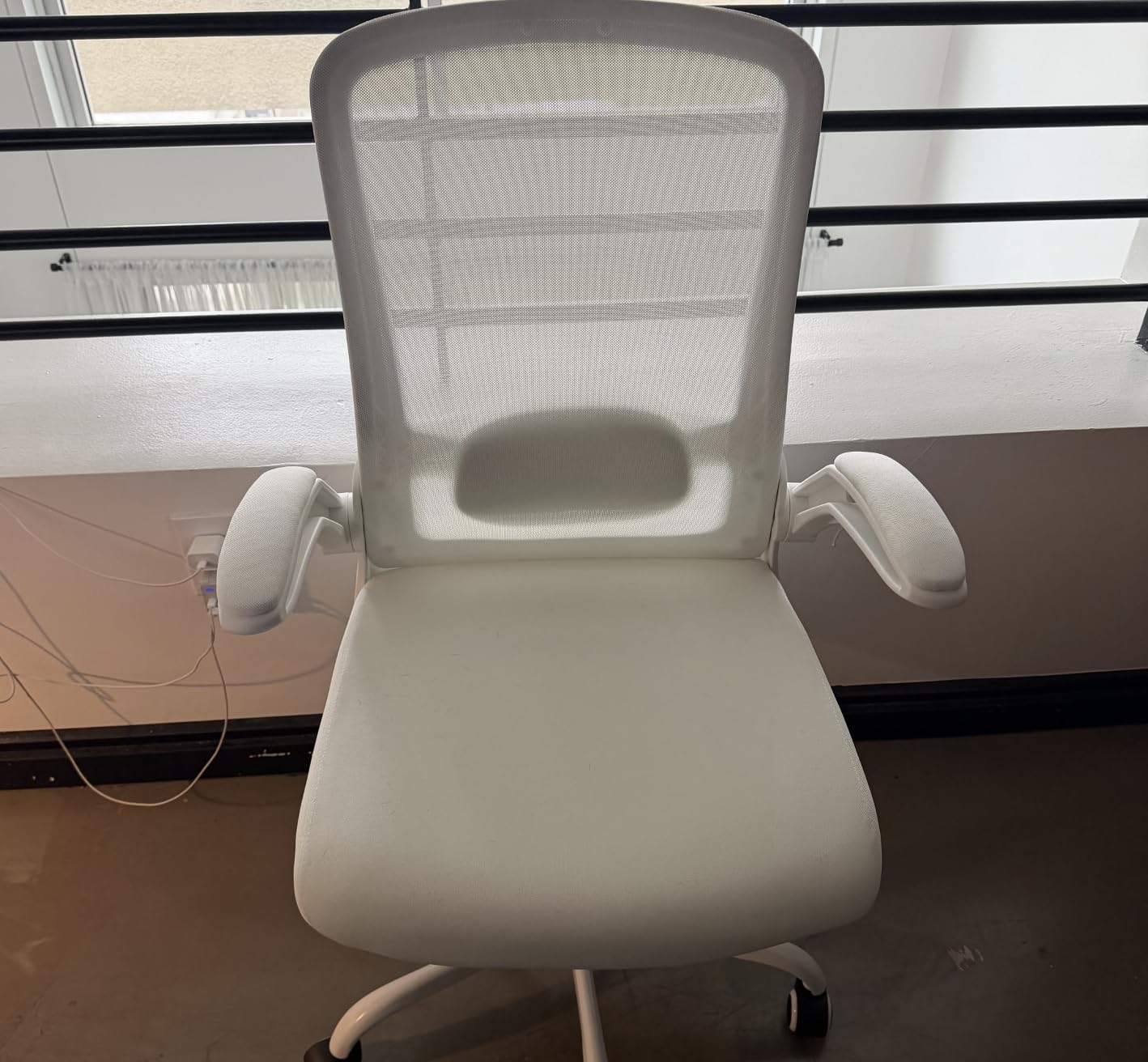 Mimoglad Ergonomic High Back Mesh Office Chair, Adjustable Lumbar Support, Thickened Seat Cushion (Modern, Moon Gray) customer photo 2