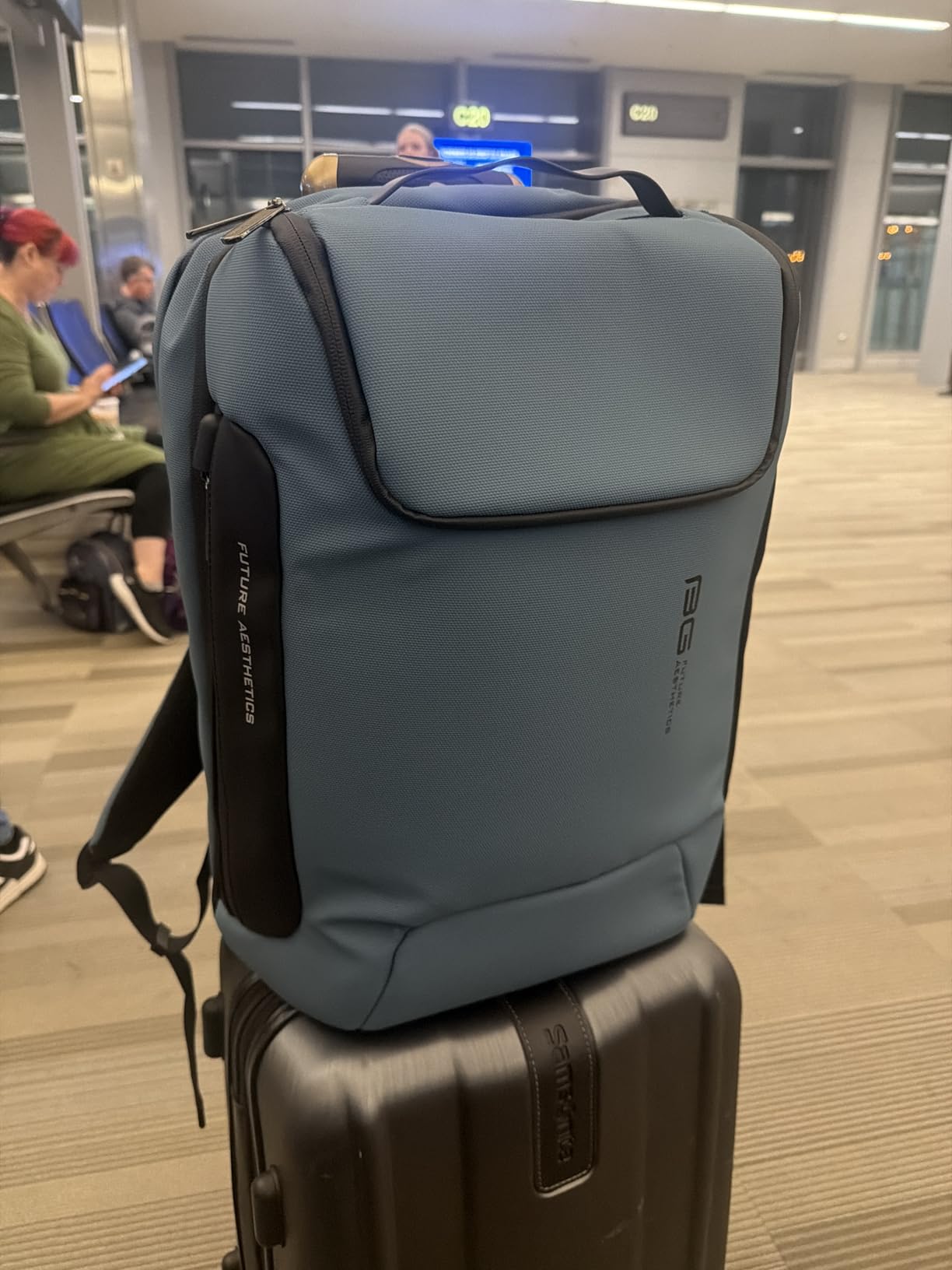 BANGE Anti Theft Backpack With TSA Lock, Waterproof Backpacks With YKK Zipper, High Tech Business Backpack, Fits 17.3 Inch Laptop customer photo 1