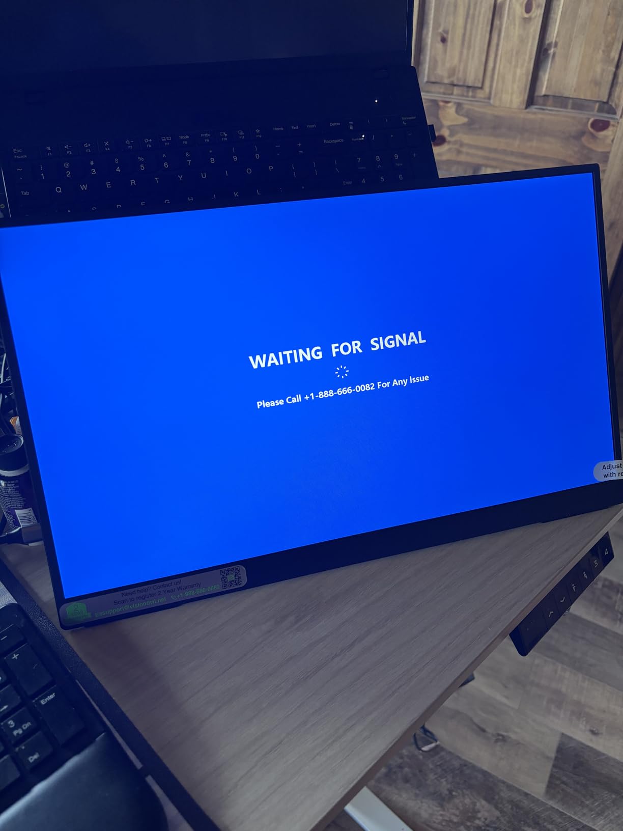 VisionOwl Portable Monitor for Laptop, IPS USB-C HDMI 18.5 Inch customer photo 2