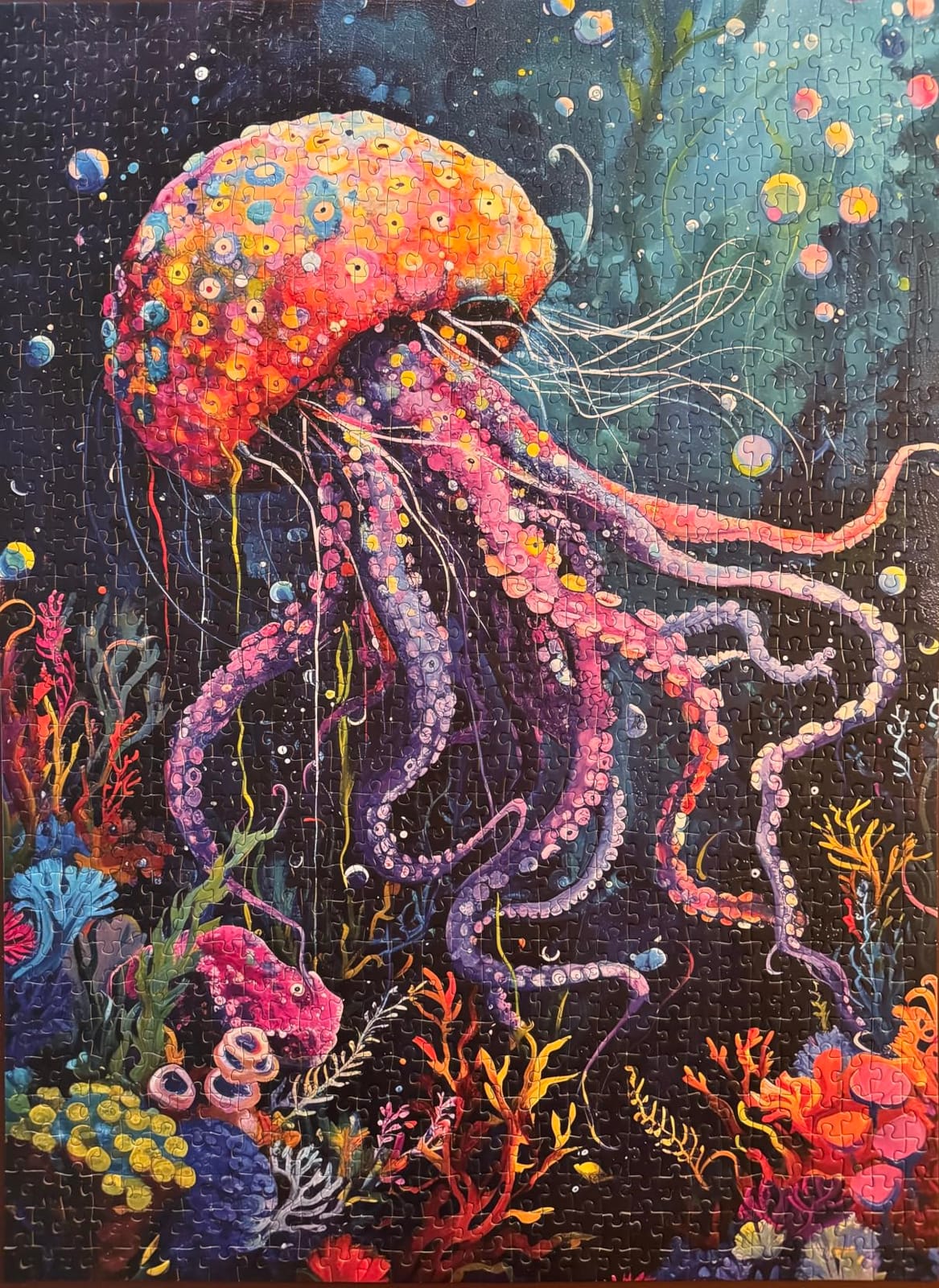 Cross & Glory Jigsaw Puzzle for Adults - Deep Blue Octopus Odyssey - 1000 Piece Challenging Brain Teaser Ocean Puzzle, 20 x 27 Inches customer photo 1