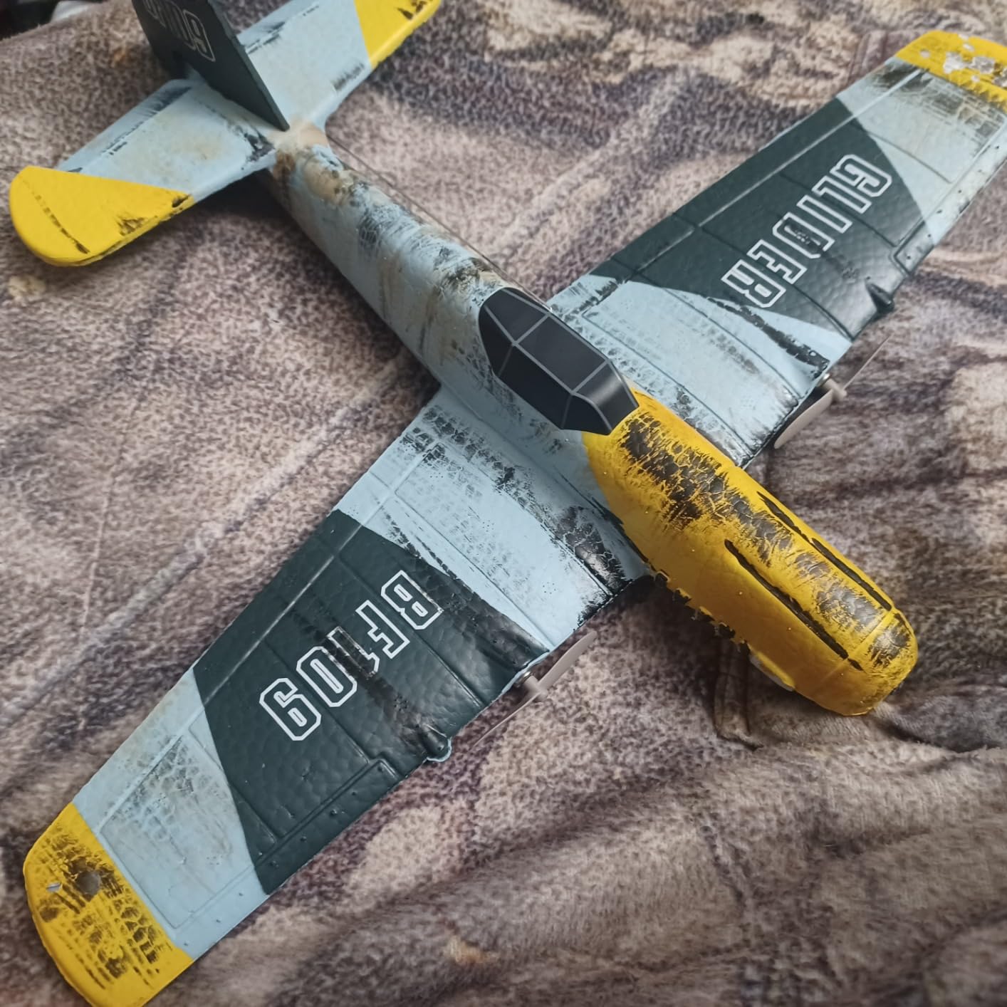 DEERC RC Plane 3 Channel BF-109 Remote Control Airplane Fighter RTF Toys | 2.4GHz 6-axis Gyro Stabilizer RTF Glider Aircraft Plane with 2 Batteries, Easy to Fly for Adults Kids Beginners Boys customer photo 2