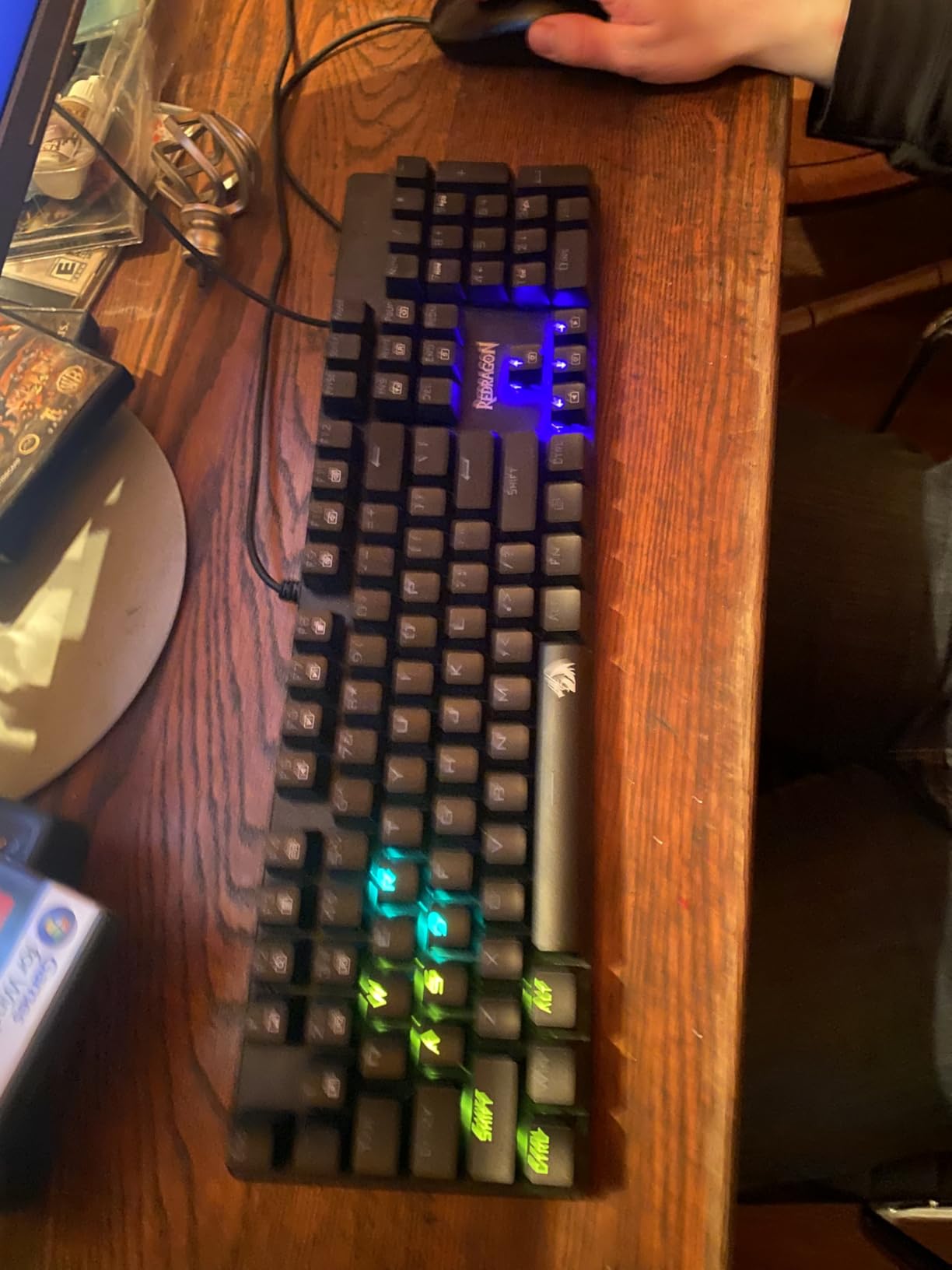 Redragon Mechanical Gaming Keyboard Wired, 11 Programmable Backlit Modes, Hot-Swappable Red Switch, Anti-Ghosting, Double-Shot PBT Keycaps, Light Up Keyboard for PC Mac customer photo 1