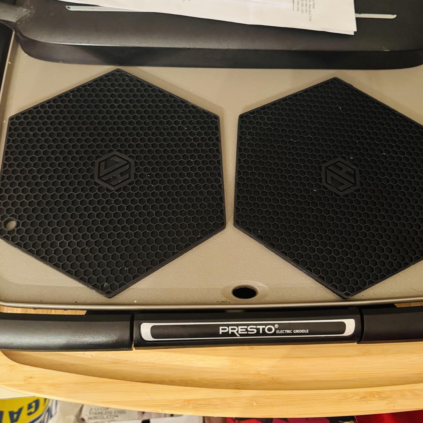 HexClad 2 Pack Black Hexagonal Silicone Trivets Nonslip Hot Pads | Heat Resistant customer photo 1