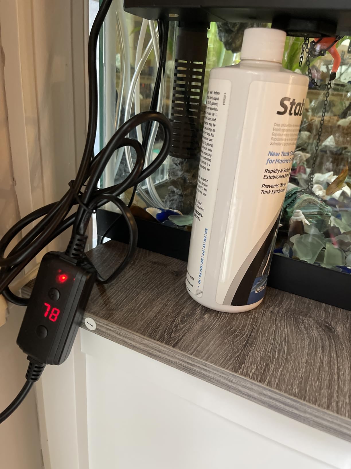 NICREW Aquarium Heater 200W with Adjustable Temp Controller, 30-50 Gallon | Dual Temp Sensors, Accurate Heat Control, Overheat Protection, Durable Quartz Glass, Freshwater & Saltwater Compatible customer photo 1