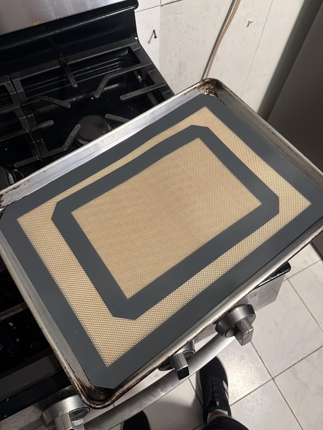 Koolstuffs Silicone Baking Mat, Nonstick and Reusable, 3 Pack, Half and Quarter-Sheet Sizes customer photo 2