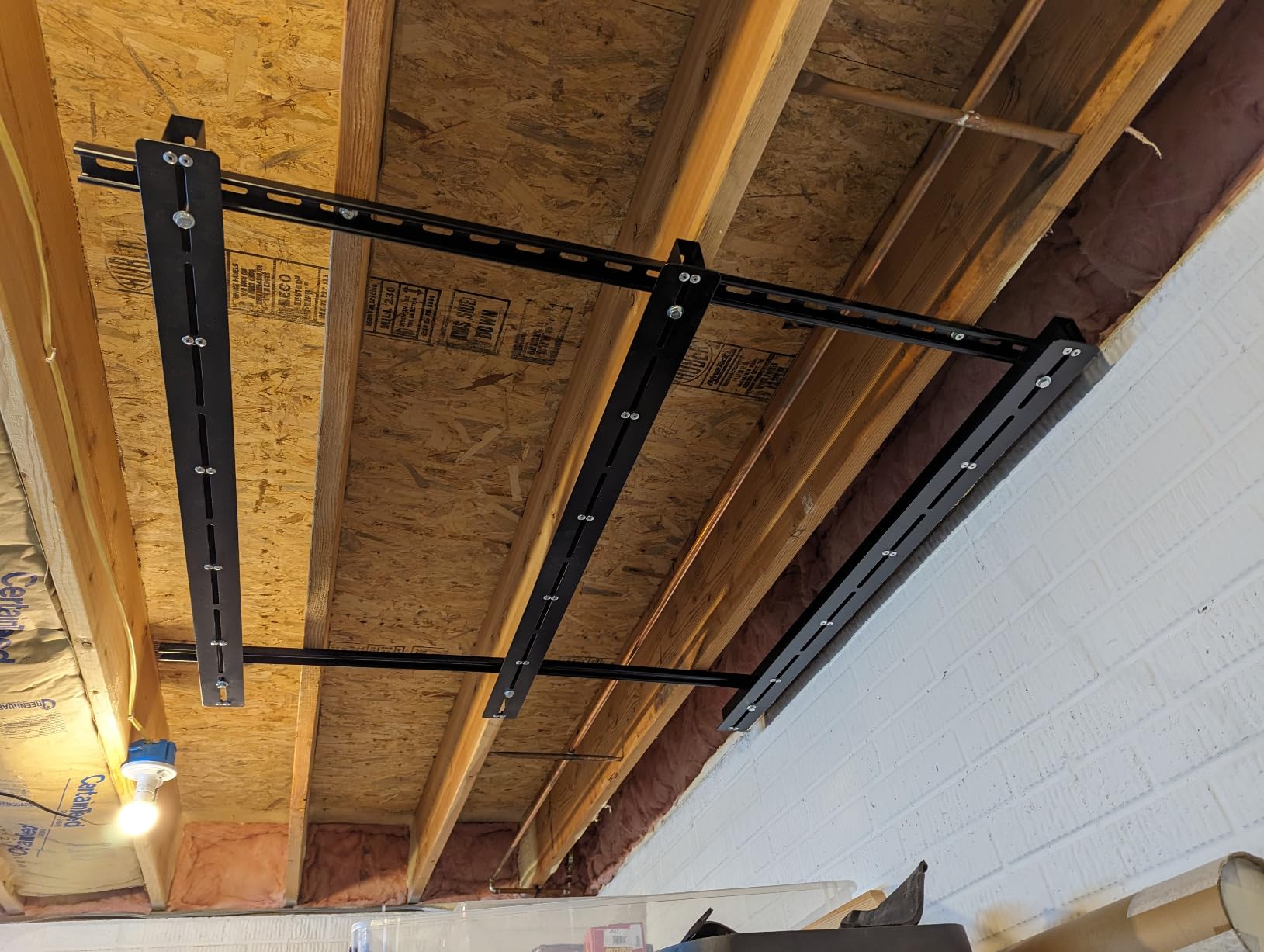 Ultrawall Overhead Garage Storage Racks, Adjustable Ceiling Storage Rack | Heavy Duty Garage Organizer Hanging Storage Rack for Most Storage Bins/Totes/Container, 48