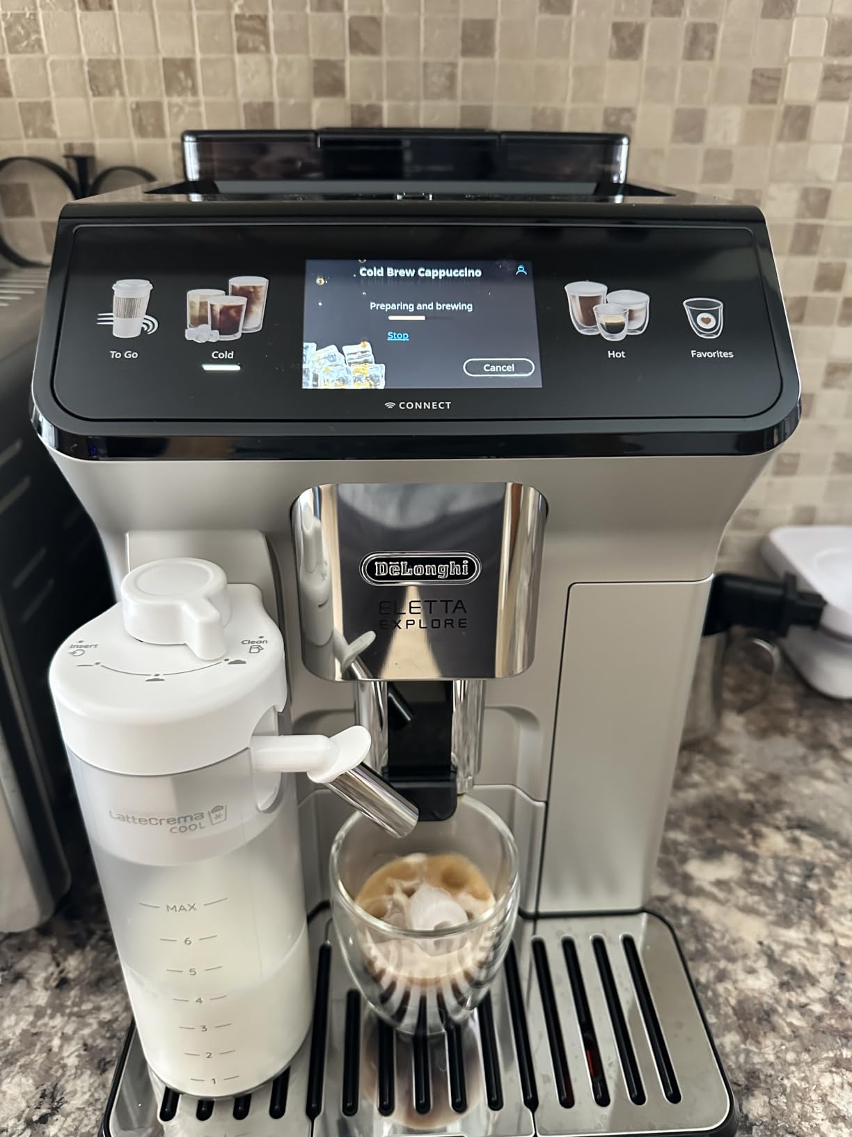 De'Longhi Eletta Explore Espresso Machine with Coffee Grinder, Milk Frother customer photo 1