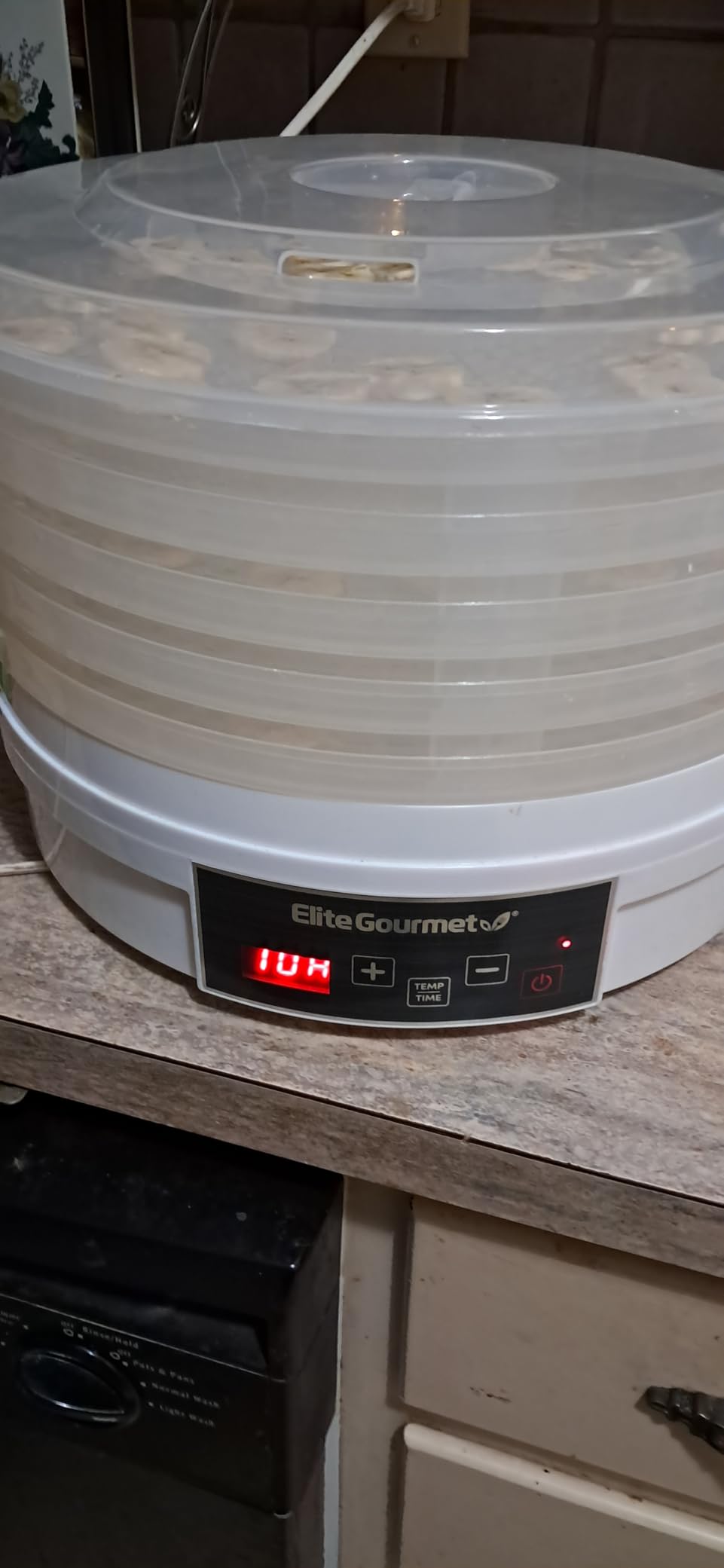 Elite Gourmet Digital Food Dehydrator, 5x12.5