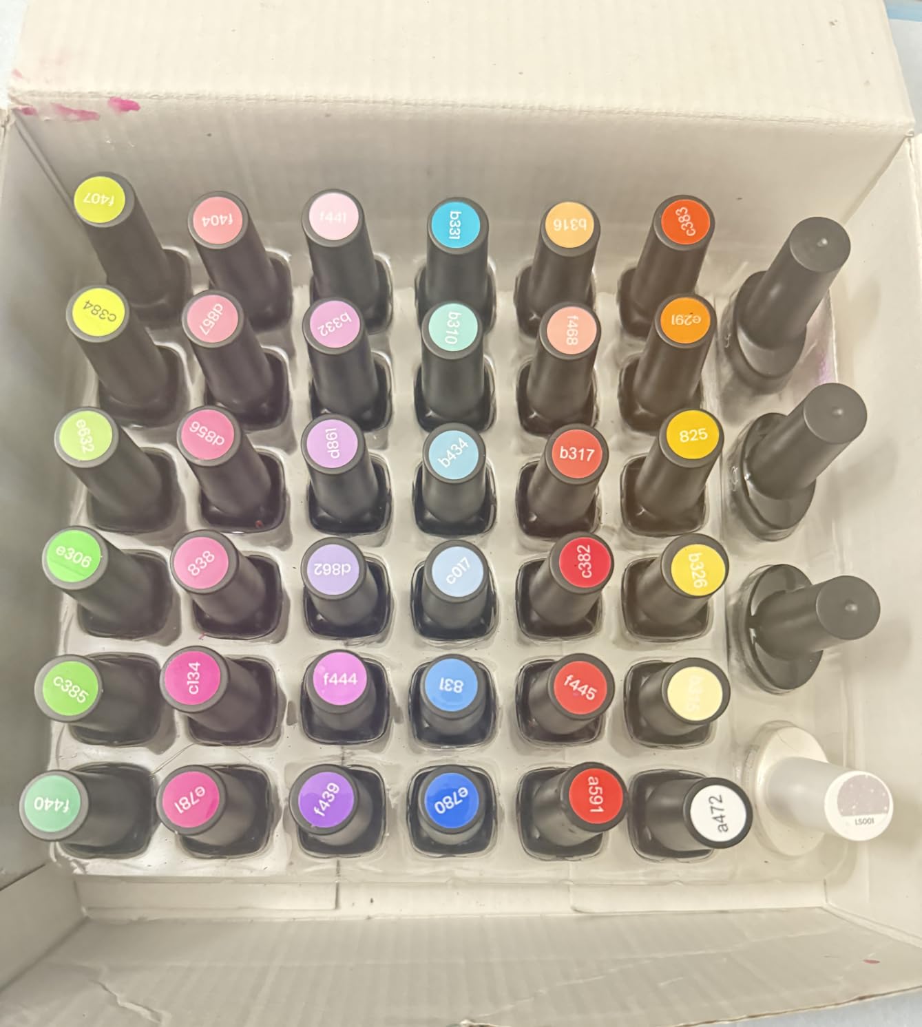Beetles 44pcs Gel Nail Polish Set, Colorful Muse Collection, 36 Fall Colors | With Base Gloosy Matte Glitter Top Coat, Pink Nude Red Yellow Green Black White Gel, UV LED Needed Salon DIY Home Gifts customer photo 1