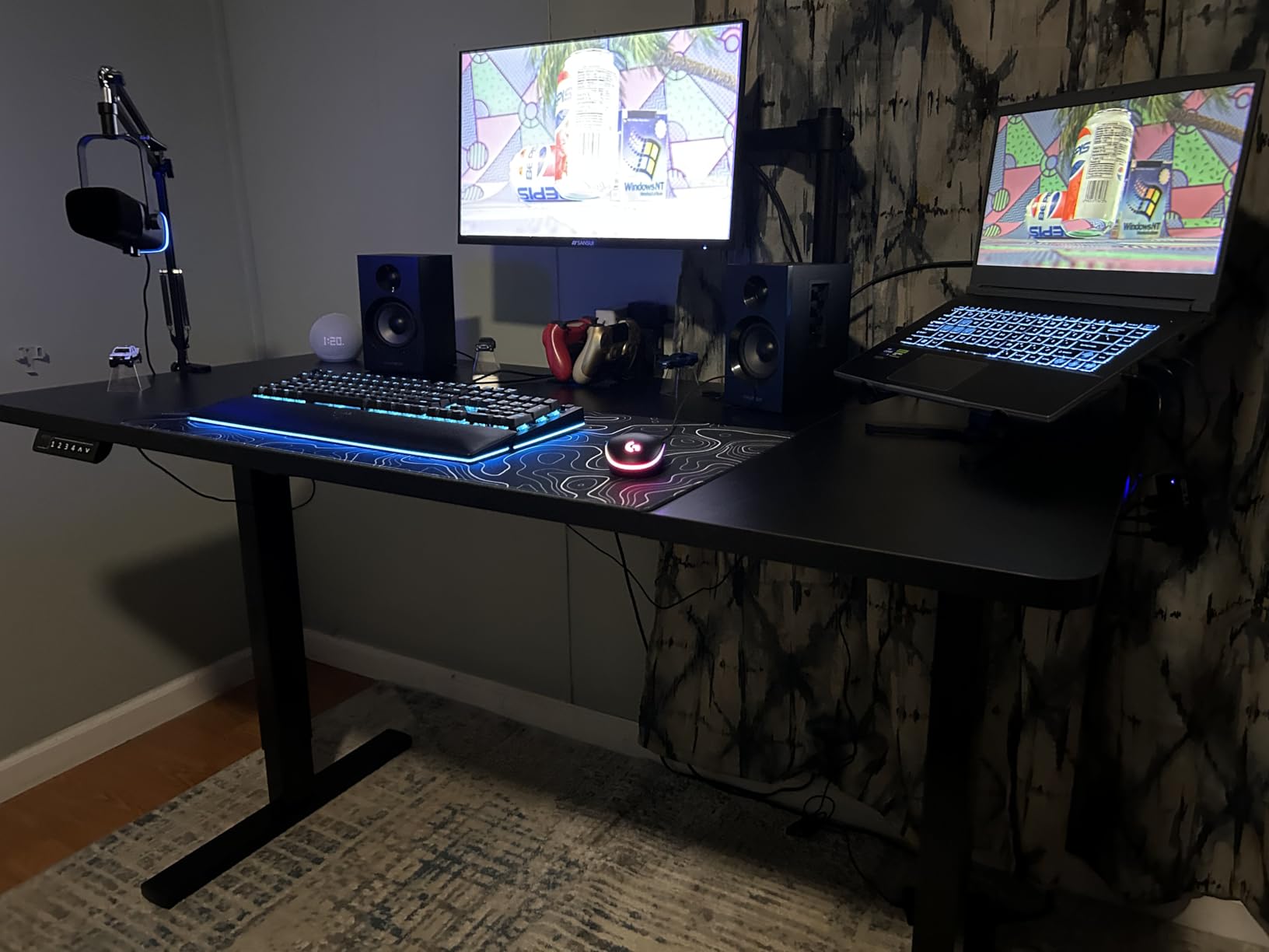 VIVO Black 60 x 30 in Standing Desk, DESK-KIT-1B6B-30 customer photo 1