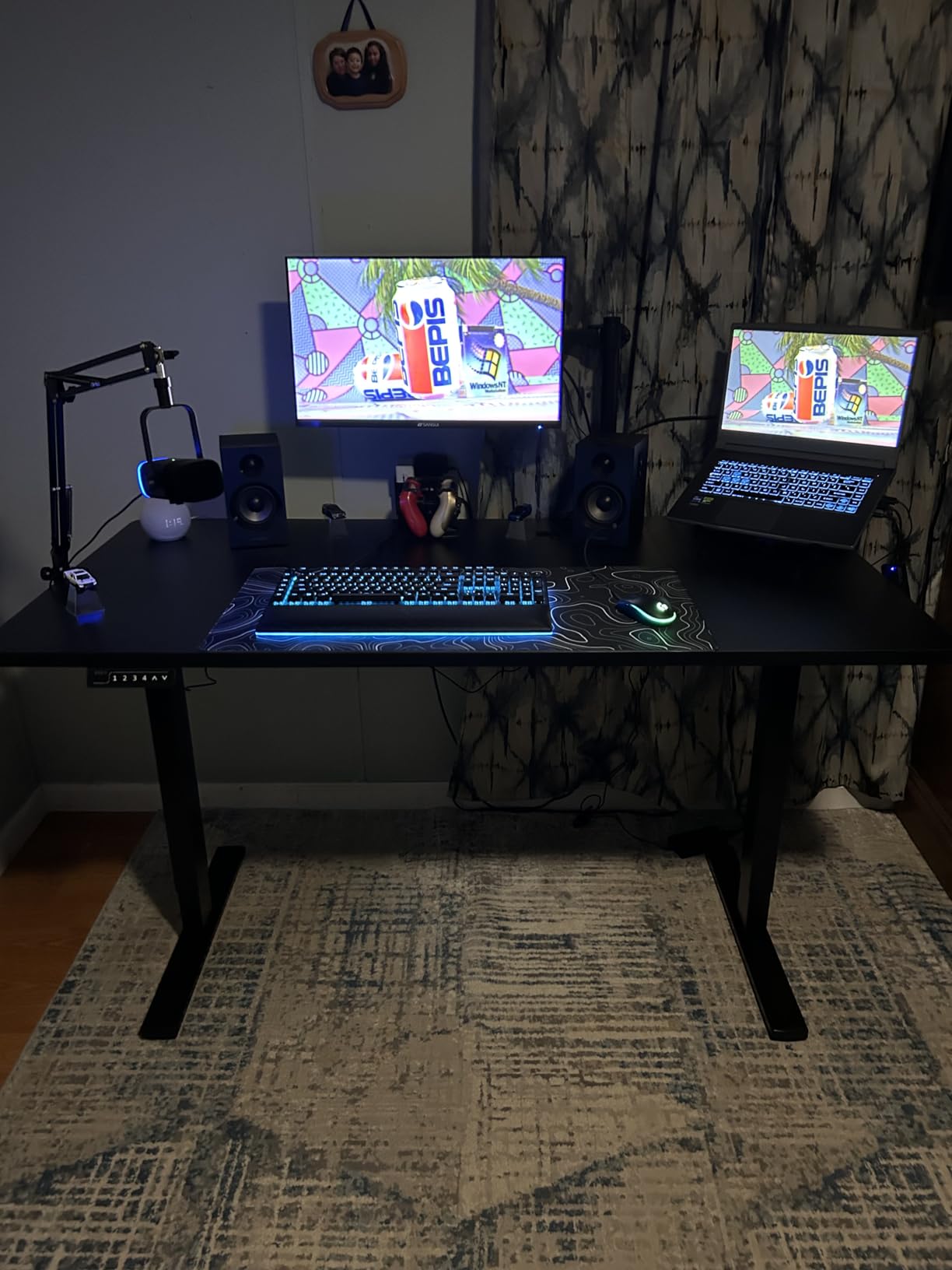 VIVO Black 60 x 30 in Standing Desk, DESK-KIT-1B6B-30 customer photo 2