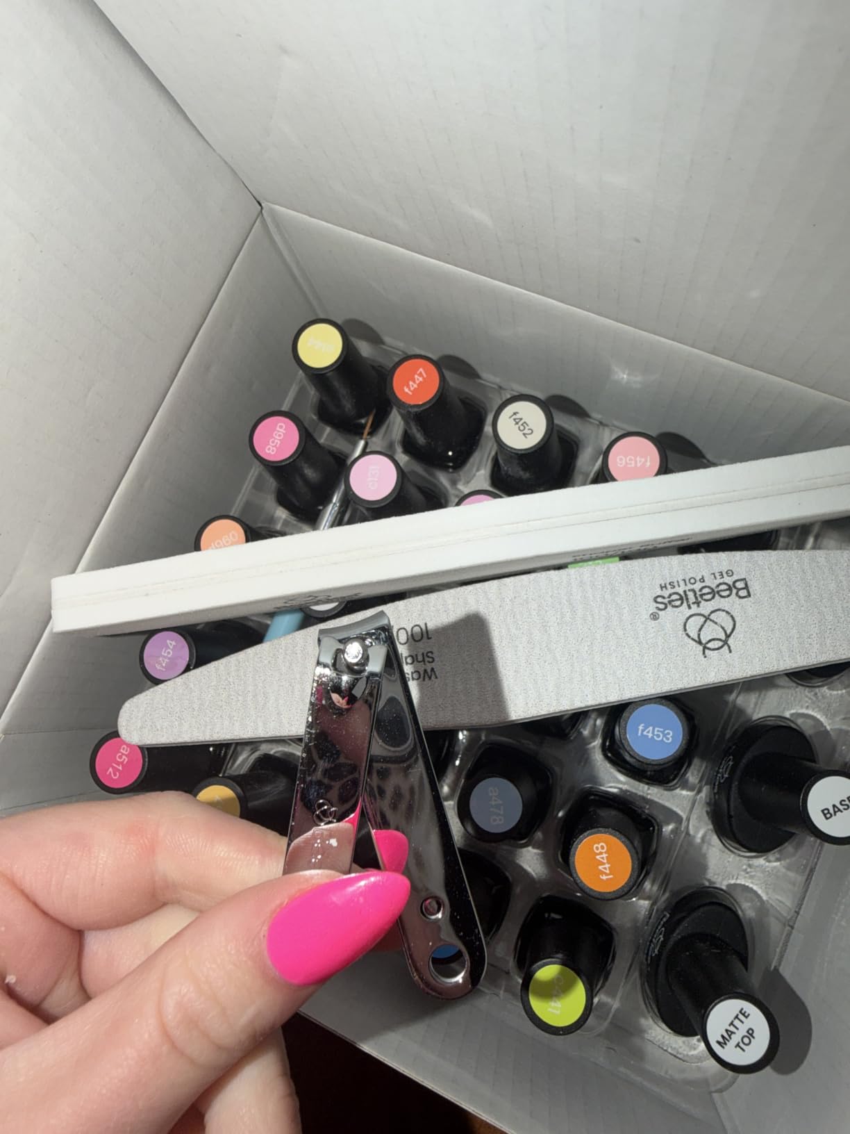 Beetles Gel Nail Polish Kit with U V Light, 99Pcs 55 Colors Gel Polish Kit | Cat Eye Set with Base Coat Glossy Matte Glitter Top Coat Gel Polish Glitter Red Green Brown Purple Pink Gifts for Women Girls customer photo 1