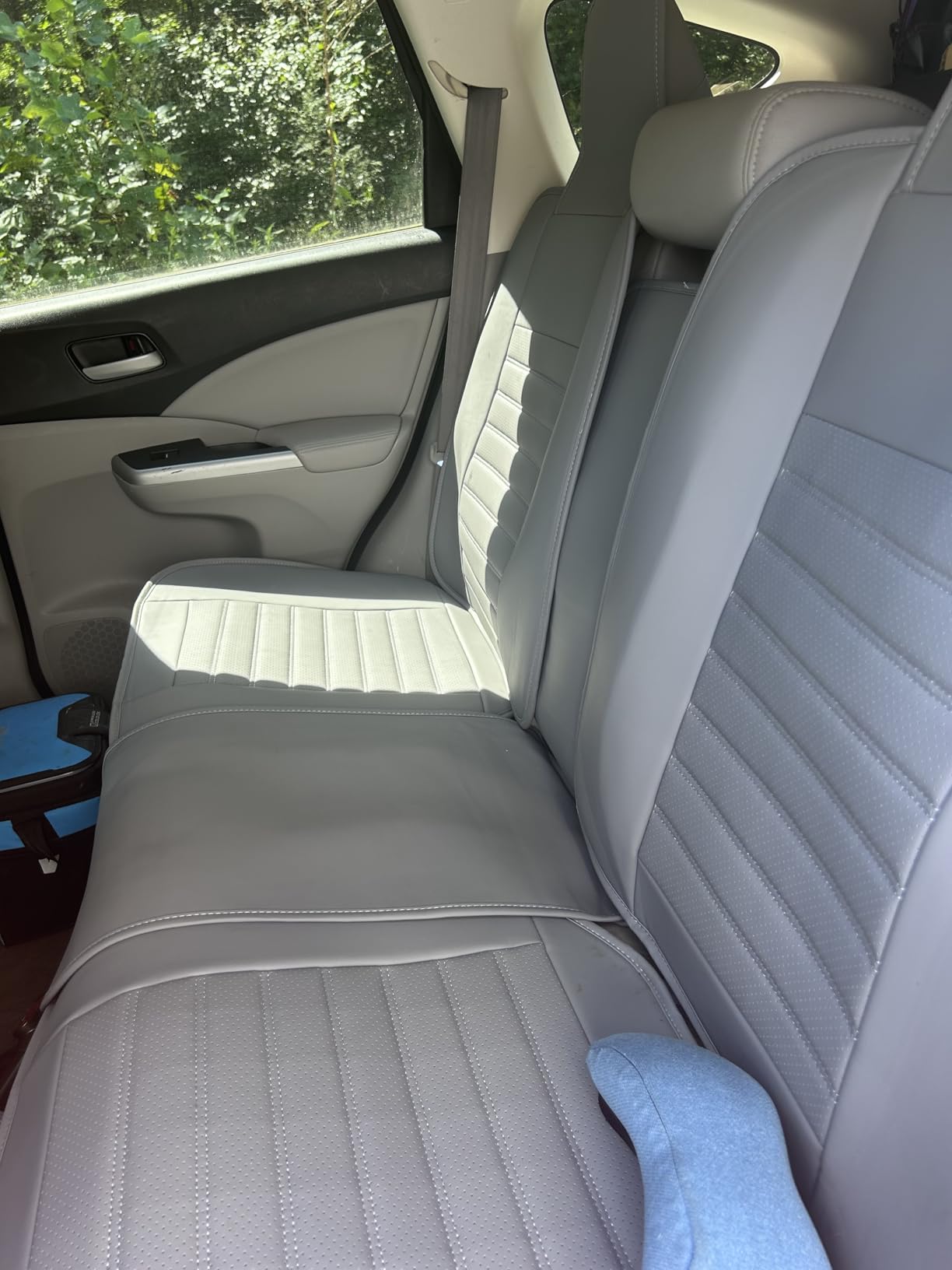 HChengkikz Nappa Leather Car Seat Covers Full Set, Black Car seat Protector 5 Seats, Waterproof Car Seat Cushion, Universal Automotive Seat Covers Fit for SUV Truck Pick-up Sedan, Front and Rear | Easy Maintenance, Airbag Compatible, Universal Fit For Most SUVs Trucks Pick-ups Sedans customer photo 2