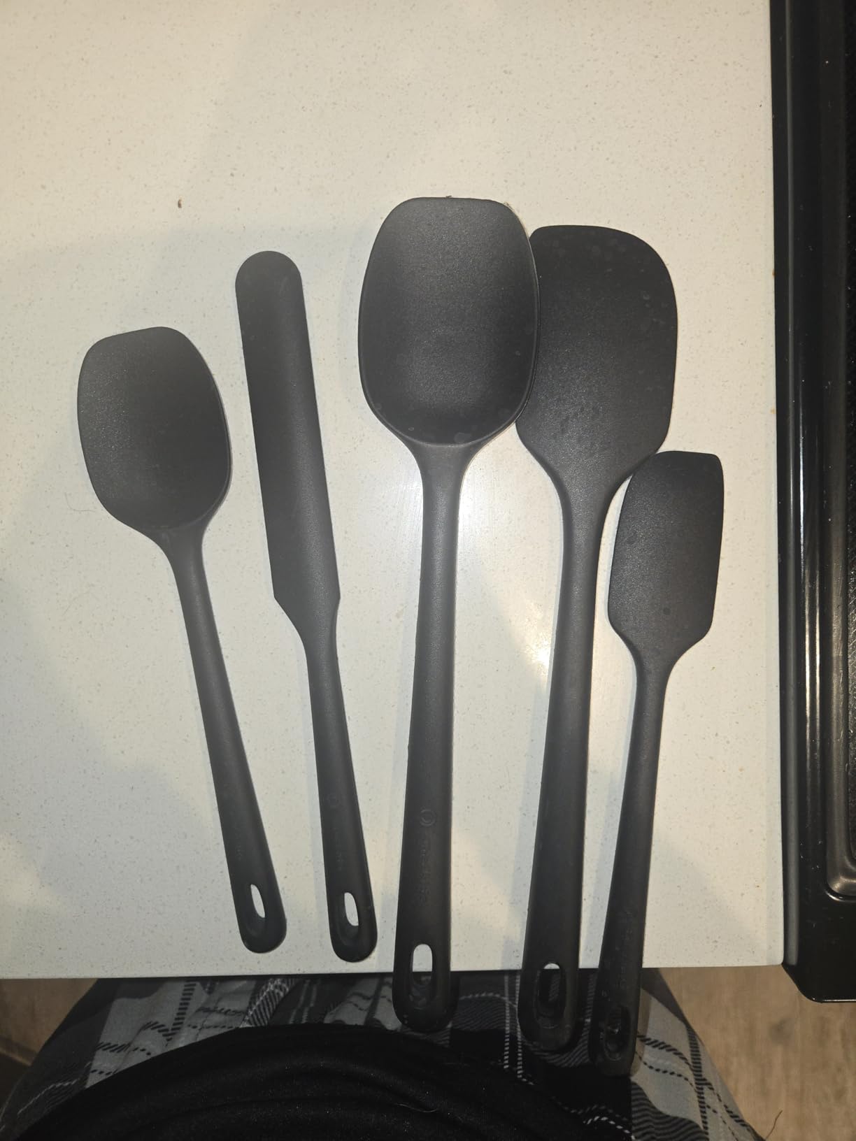 ChefAide 5 Pieces Silicone Spatulas Set, Heat Resistant Rubber Spatula | Food Grade Silicone, Heat Resistant Up to 600°F, Upgrade Strong Handle, Safe for Nonstick Cookware,Ideal for Cooking & Baking customer photo 2