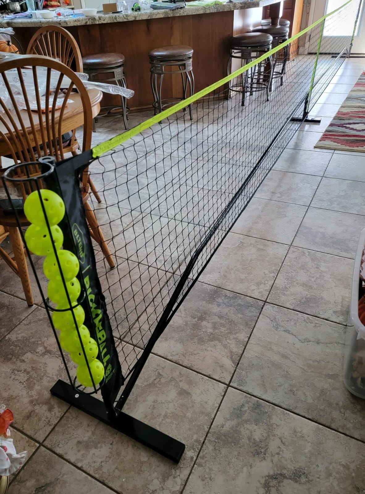 Bltend Portable Pickleball Net Set, 22FT Regulation Size Pickle Ball Net | Pickle Ball Net Set System with Ball Collector, Court Marker & Tape Measure, for Indoor Outdoor Driveway Garages Backyard Use customer photo 2