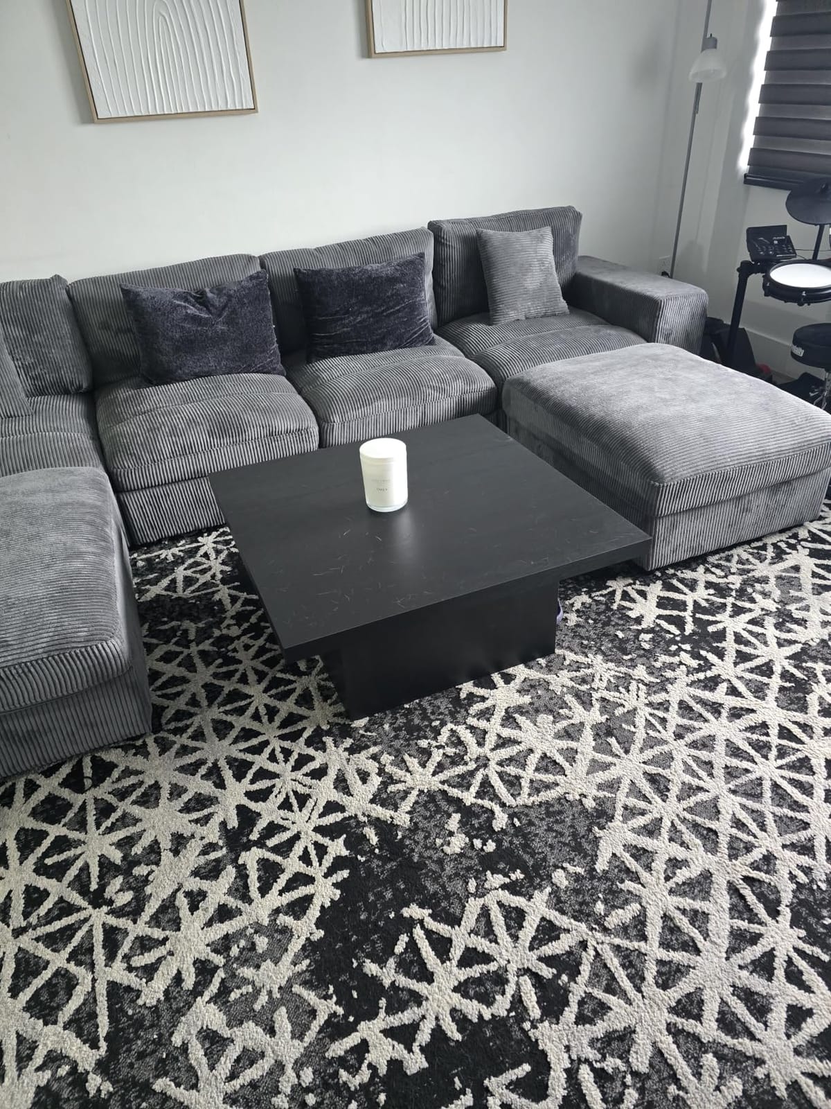 Coaster Home Furnishings Zetta Square Coffee Table, Mango Wood, 35-Inch Top | Rustic Wood-Look Laminate, Modern Living Room Centerpiece Furniture customer photo 1