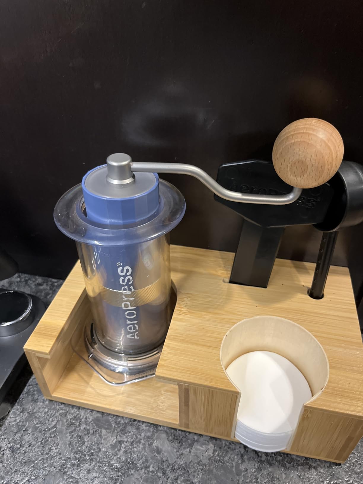 1Zpresso Q Air Manual Coffee Grinder-Black, Mini Slim Travel Sized Fits in the plunger, Stainless Steel Conical Burr, Numerical Adjustable Setting for Pour Over French Press Cold Brew customer photo 2