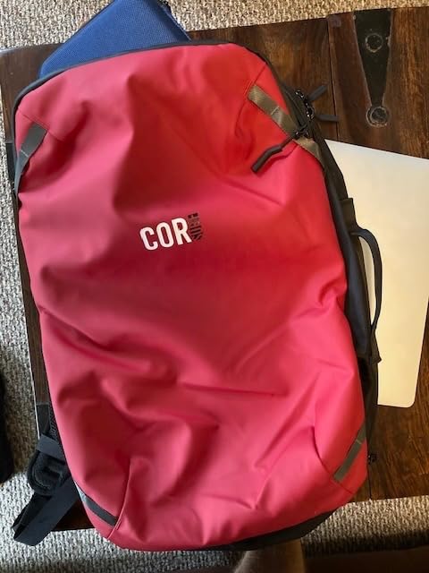 COR Surf Island Hopper Travel Backpack, 40L Black, Personal Item Carry On, Carry On Backpack for Men and Women, Clamshell Opening, Hidden Passport Pockets, Water Resistant, Laptop Sleeve, YKK customer photo 1