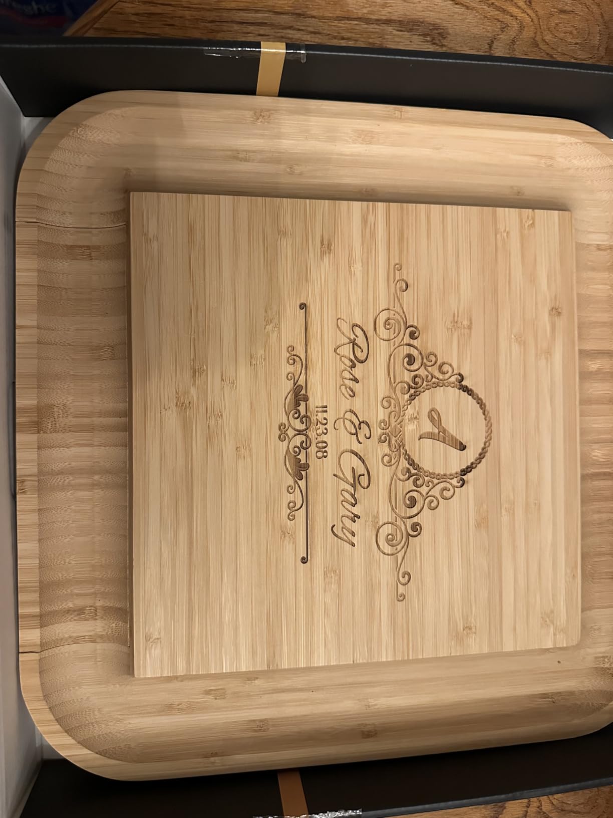 Charcuterie Boards Set, Bamboo Cheese Tray with Serving Accessories | Meat Cheese Platter, Movie Nights, Family Gatherings, BBQ Picnic Essentials, Dinner Party Hosting Appetizer, Wine Nights customer photo 1