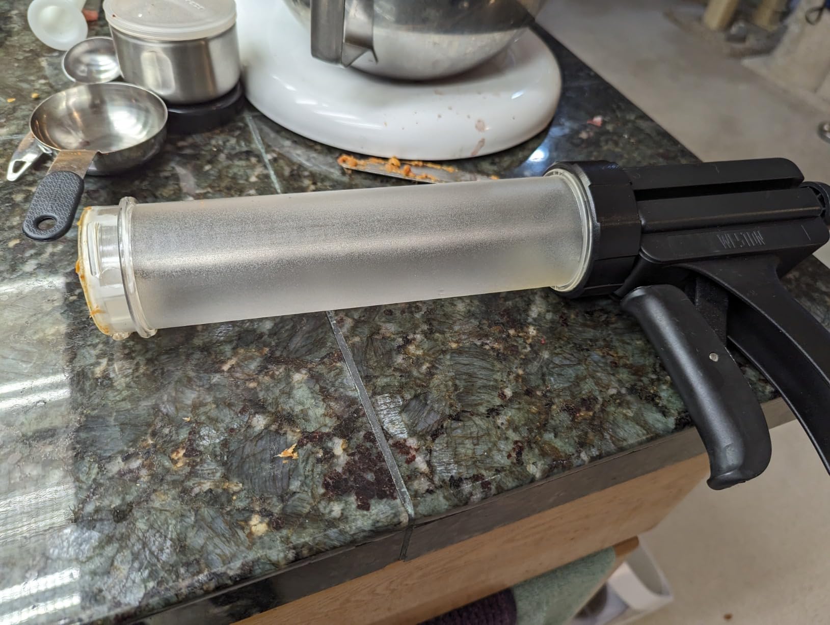 Weston Original Beef Jerky Gun Jr. Kit, Makes Flat and Round Snack Sticks, 1lbs Meat Capacity, With Sausage Funnel, 2 Nozzles, Stomper and Two Cleaning Brushes, Gifts for Men, Black (37-0260-W) customer photo 2