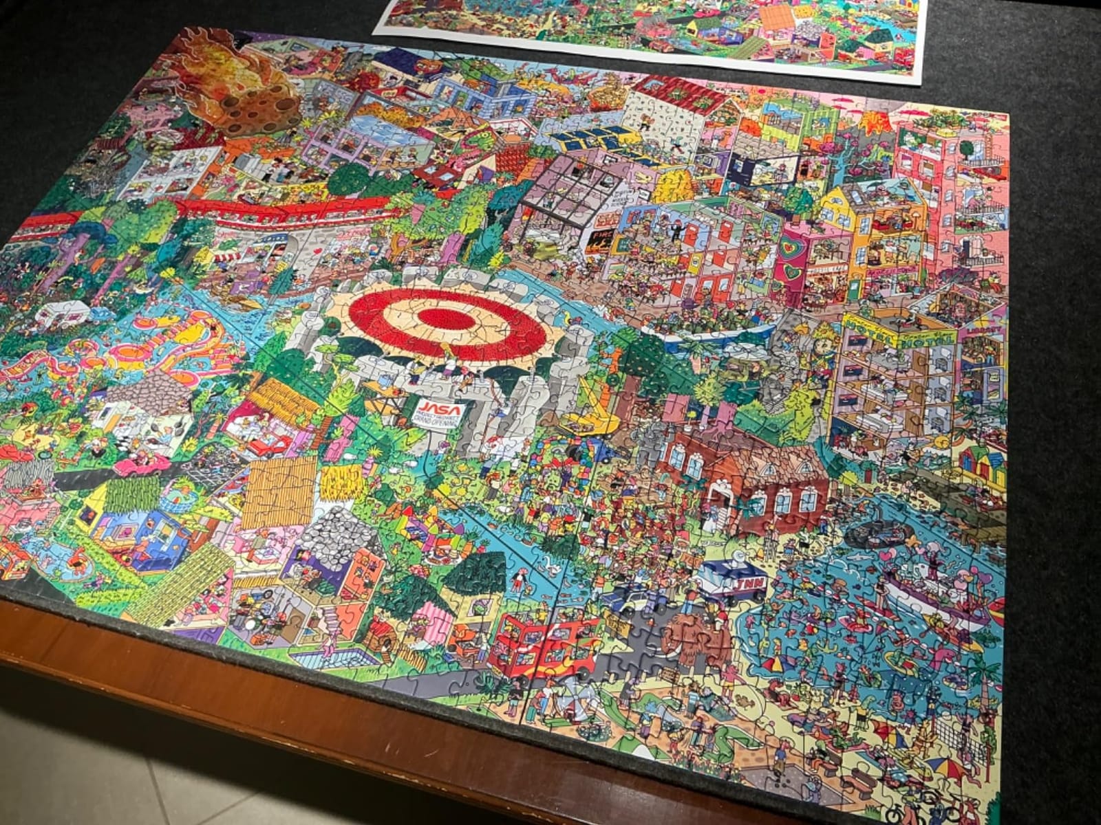 Big Rock City - 1000-Piece Puzzle by The Magic Puzzle Company - Series 4 | Original handmade art filled with tiny details, mind-blowing magical ending customer photo 2
