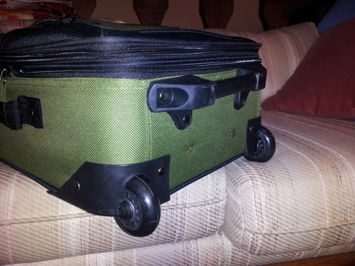 U.S. Traveler Rio Lightweight Softside Rolling Carry-on Suitcase, 2-Wheel Single, Green customer photo 1