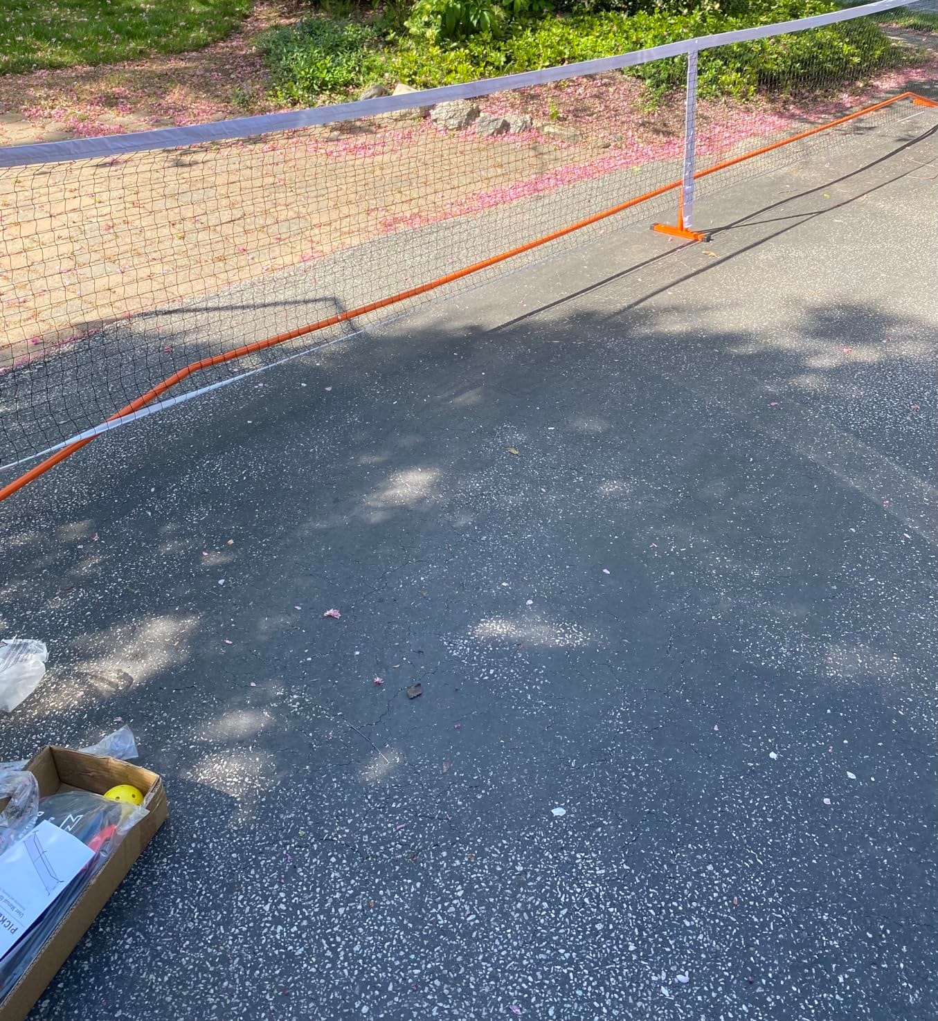 Zdgao Portable Pickleball Net with Pickleballs and Carry Bag for Driveway | 22FT Regulation Size Pickle Ball Net, Weather Resistance Strong Steel Frame, Easy Setup for Indoor Gym, Outdoor Court customer photo 1