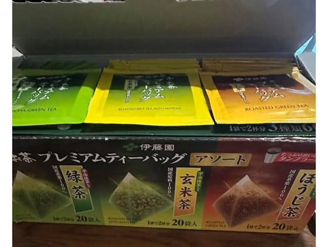 Thunder Tech Ito-en Ocha Japanese Premium Tea Bags Green Tea Genmaicha Houjicha with Uji Matcha 1.8g x 60 Bags Zero Calories, Caffeinated Direct Import customer photo 1