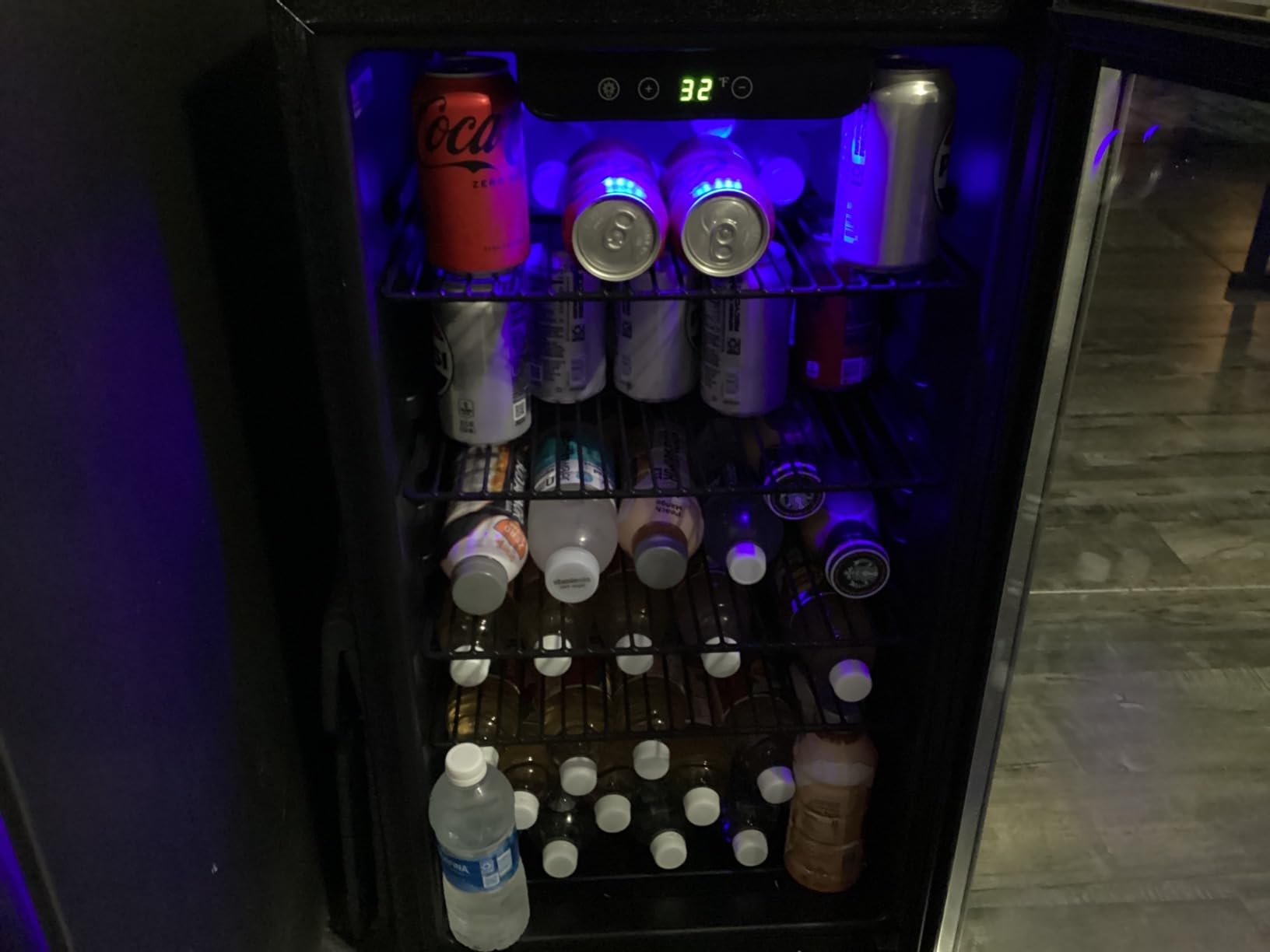 Icyglee 3.2 Cu.Ft Beverage Refrigerator Cooler, 126 Can Mini Fridge,Silver customer photo 2