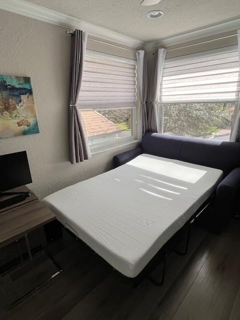 4.5 Inch Cold Gel Memory Foam Mattress Replacement for Sleeper Sofa and Couch Beds - Queen Size CertiPUR-US Certified (Sofa Not Included) customer photo 2