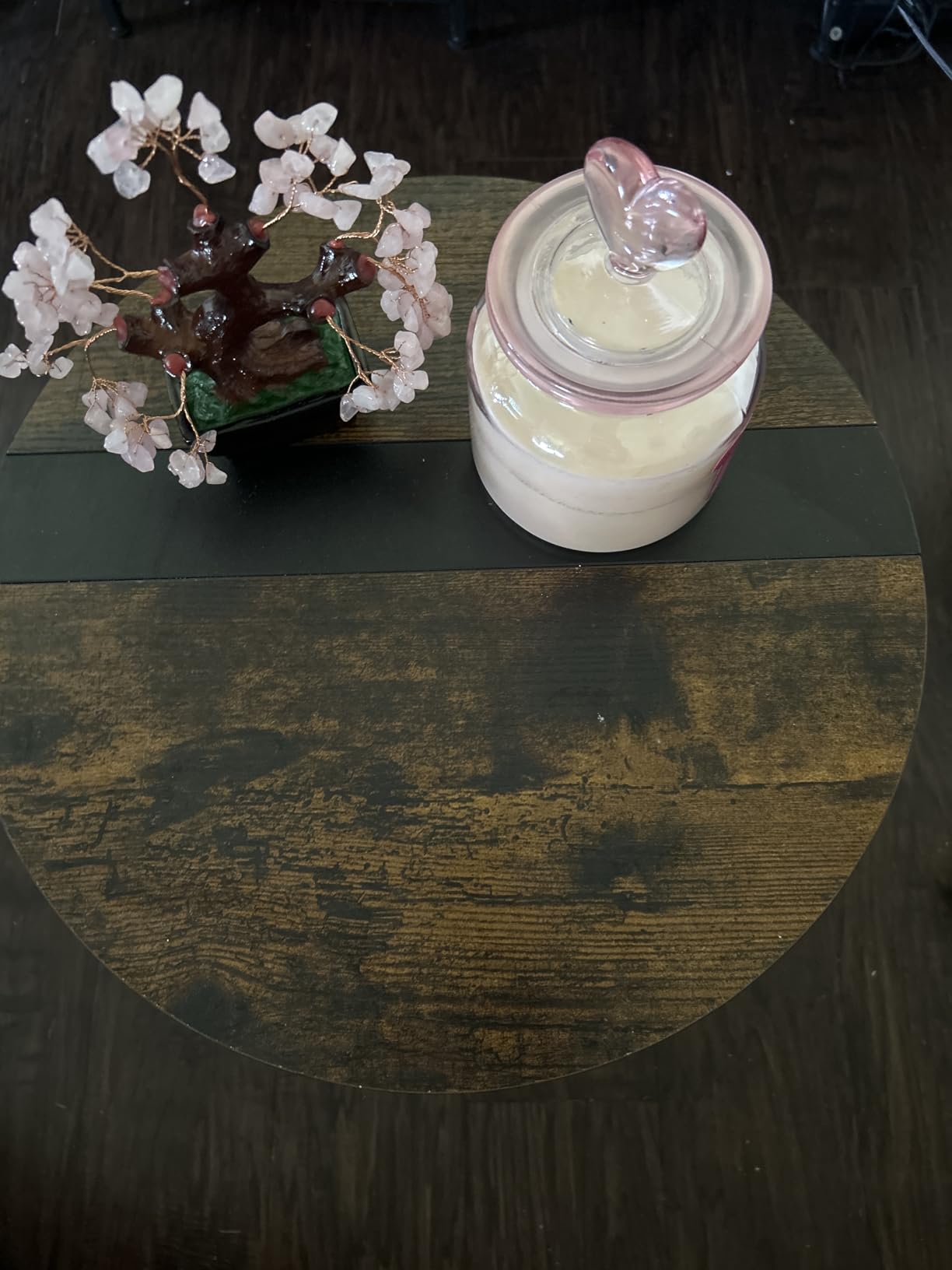 Round Coffee Table with Storage: 2-Tier Design for Small Spaces customer photo 2