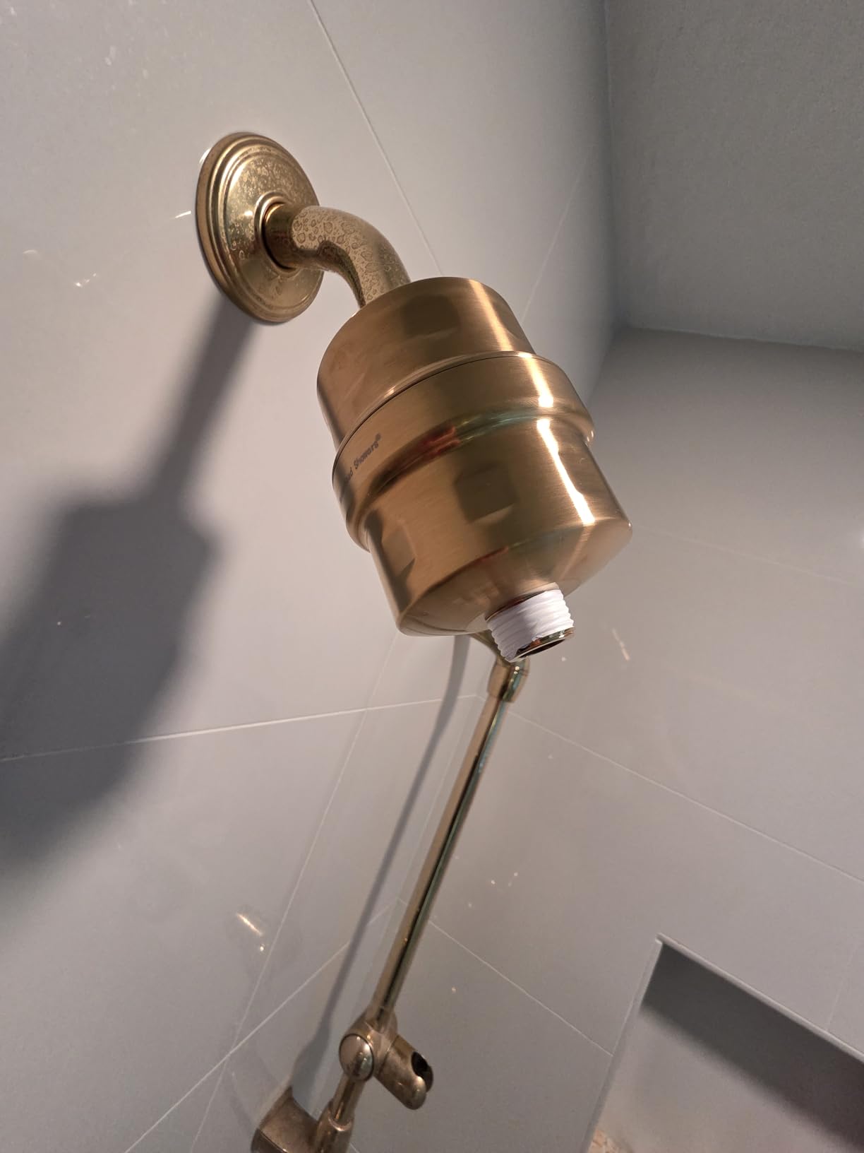 HammerHead Showers Solid Metal Shower Head Filter - KDF 55 Shower Filter, High Pressure Universal Shower Filters to Remove Toxic Chemicals - Removes Chlorine and Heavy Metals (Chrome) customer photo 1