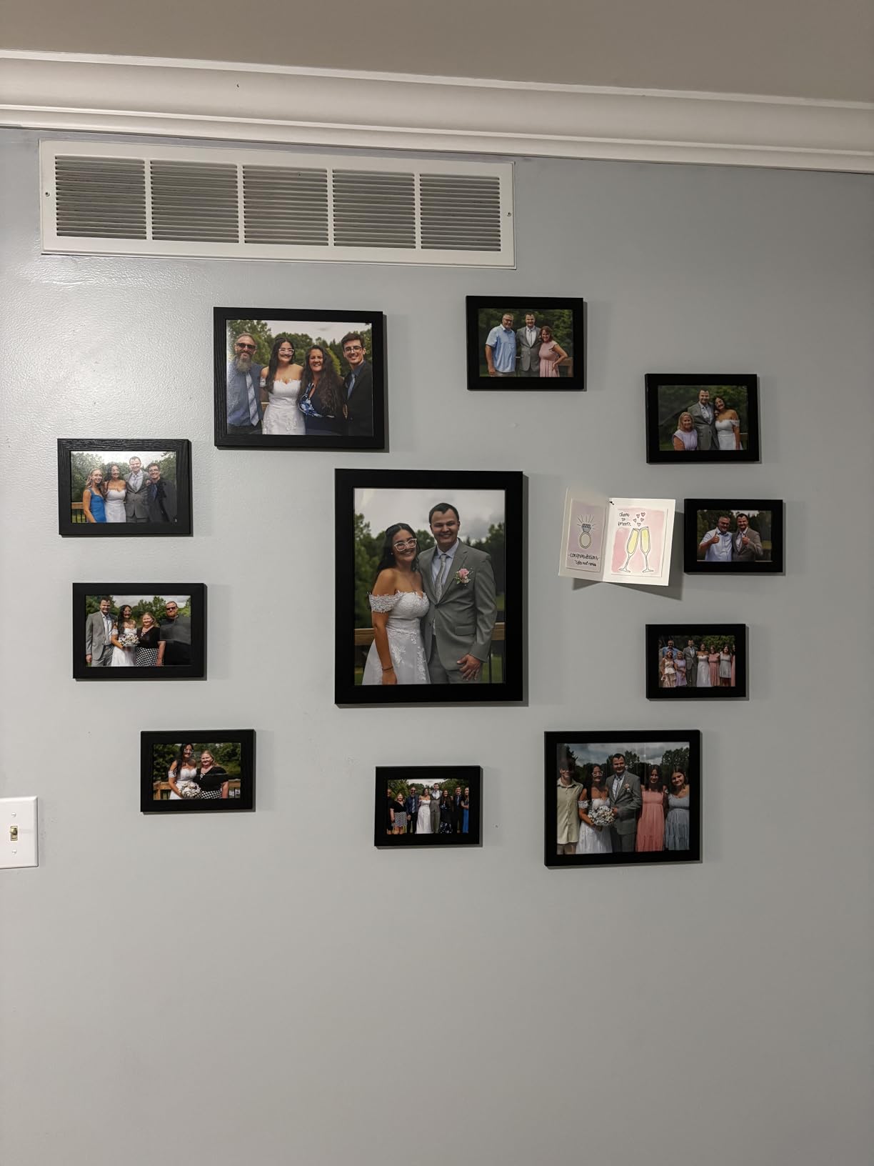 Vittanly 10 Pack Picture Frames Collage Wall Decor, Black | Gallery Wall Frame Set: 2pcs 8x10, 4pcs 5x7 & 4pcs 4x6 Photos for Wall & Table, Picture Frames made of Engineered Wood customer photo 2