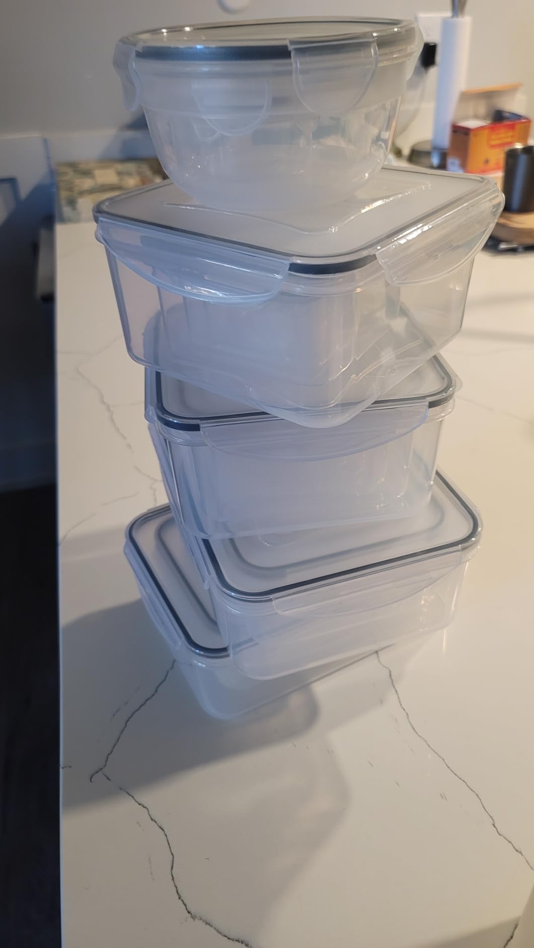JSCARES 40 PCS Food Storage Containers with Lids Airtight (20 Lids &20 Containers) - Leakproof Meal-Prep Containers for Kitchen Storage Reusable Plastic Microwave/Dishwasher Safe with Labels & Pen customer photo 2