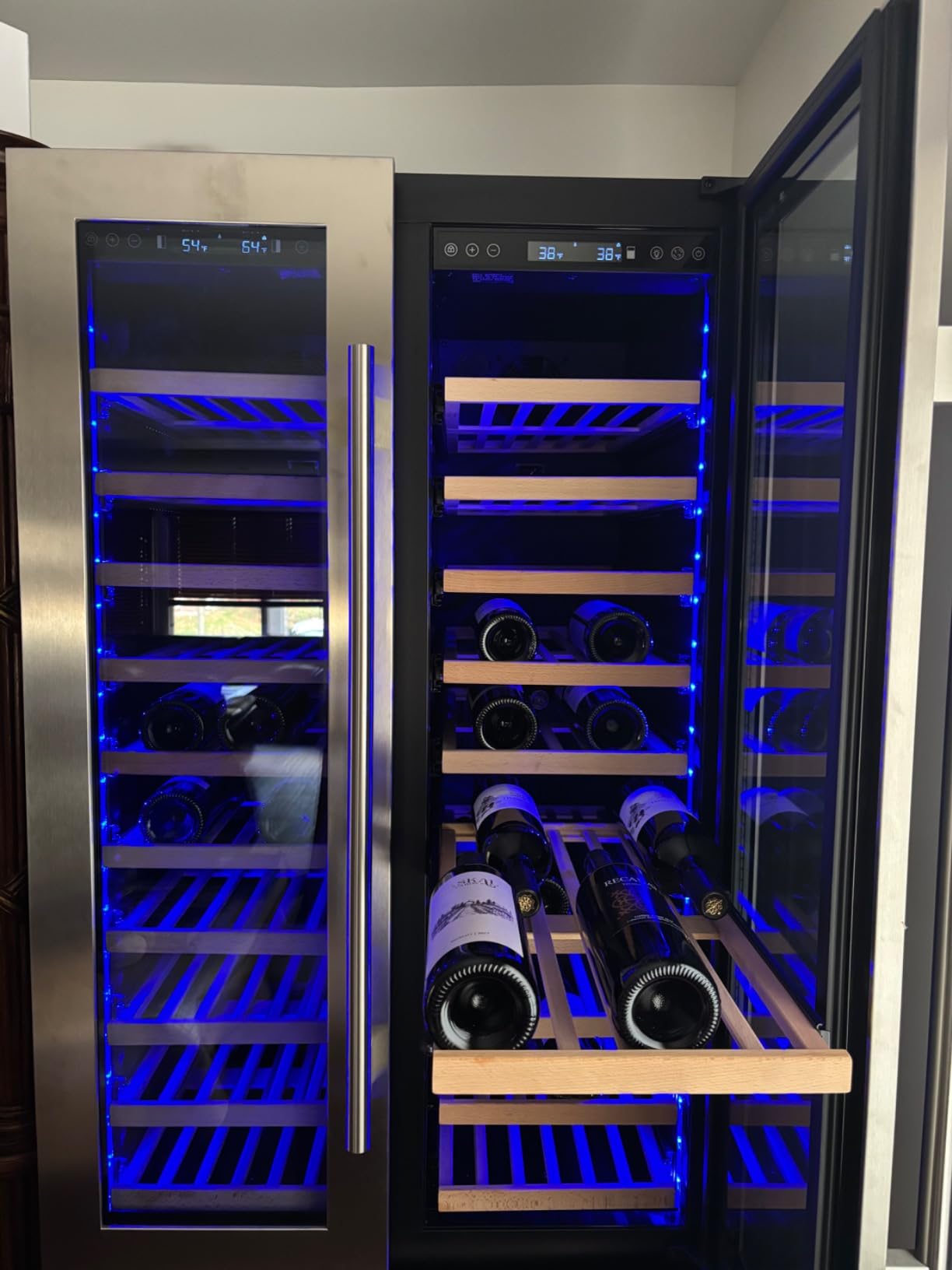 BODEGA Wine and Beverage Refrigerator, 30 Inch 2 IN 1 Dual Zone Wine Cooler, Built-in or Freestanding Beverage Cooler, Soft LED Light Hold 150 Bottles and 234 Cans customer photo 2