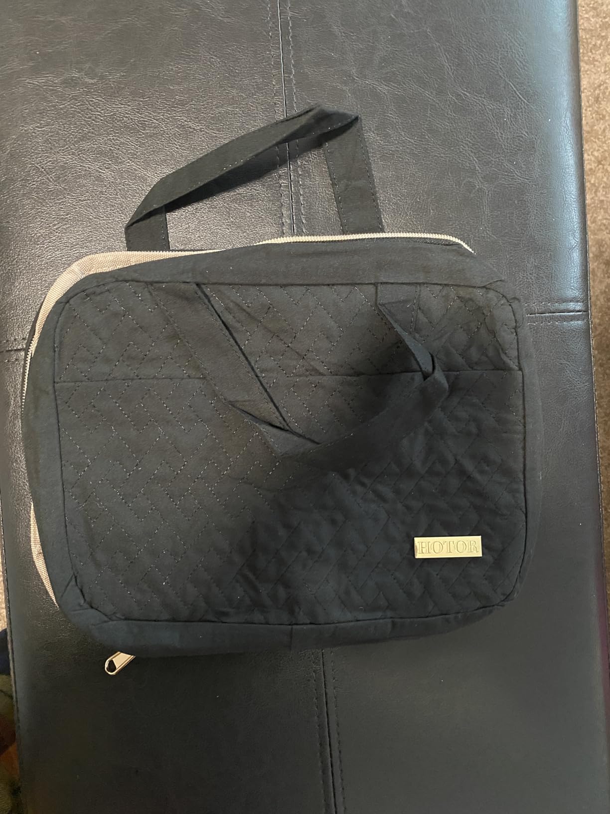 HOTOR Hanging Travel Toiletry Bag Women Men Essentials Black | Big Compartment, Waterproof Travel Accessories, Makeup Organizer Cosmetic Bag for Cruise, Gift, Road Trip, Vacation, Medium customer photo 2
