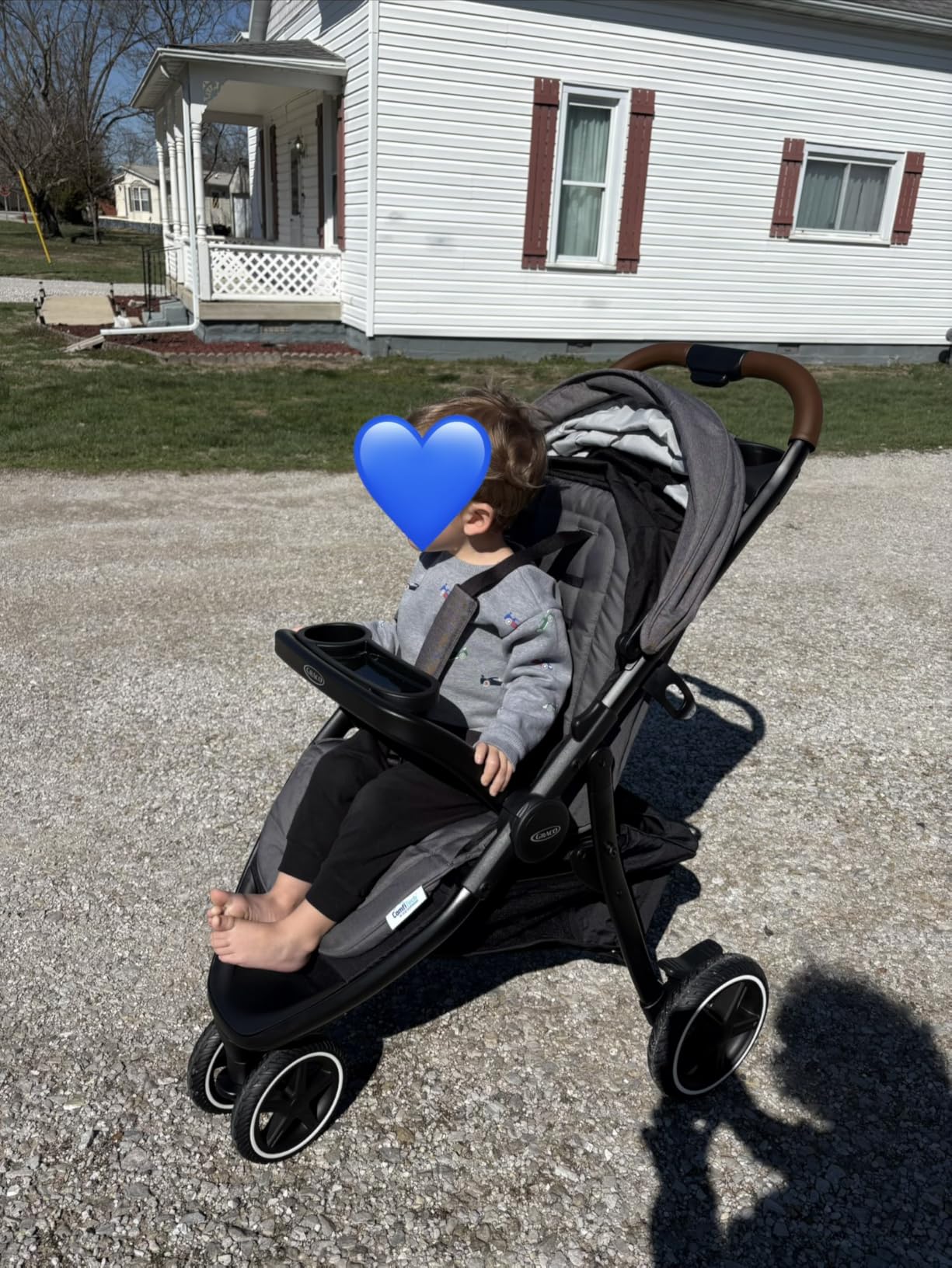 Graco Outpace LX All-Terrain 3-Wheel Baby Stroller, Cohen - Compatible for Travel System, Easy One-Hand Fold, in-Seat Suspension for Comfortable Ride, Never-Flat Rubber Tires customer photo 1