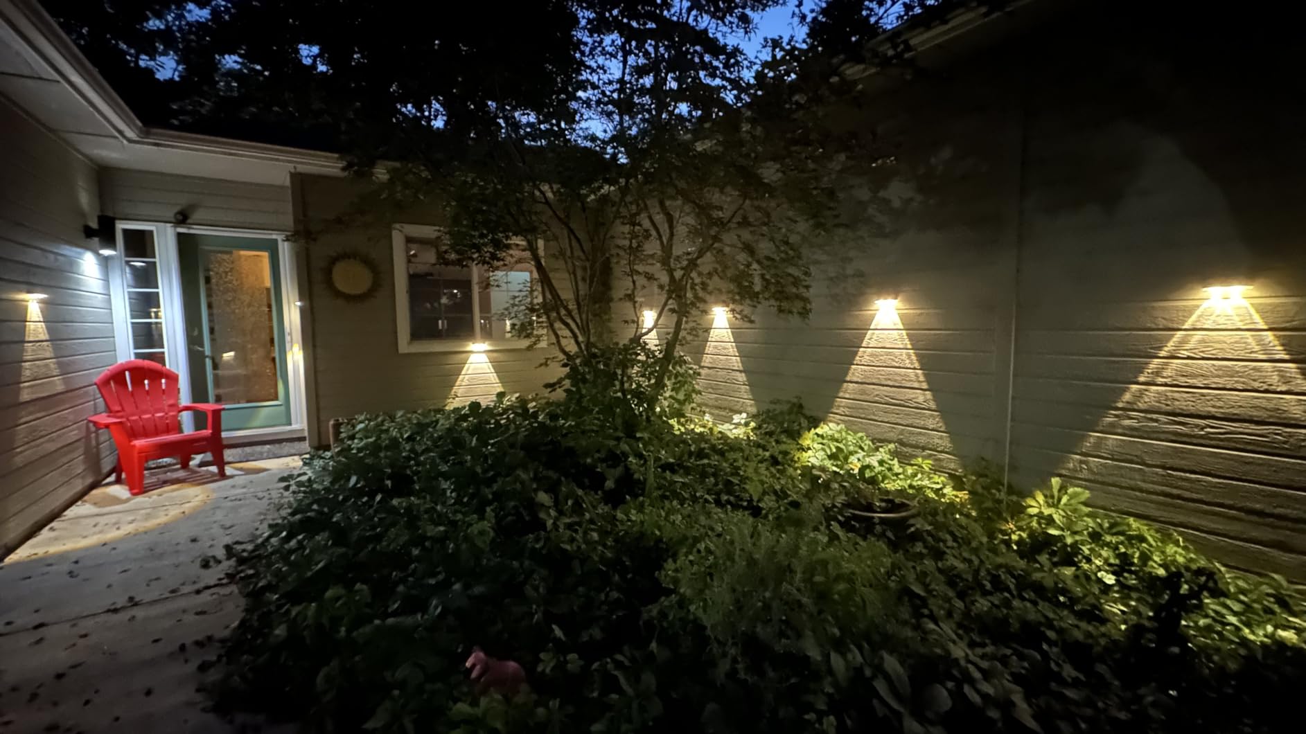 Solar Fence Lights Outdoor, 2700/4000/6000K 3 Mode, 8-12H, Black, 8 Pack | IP65 Waterproof, Fence Lights Solar Powered for Outside, Backyard, Railing, Step, Patio, Wall and Home Improvement customer photo 1