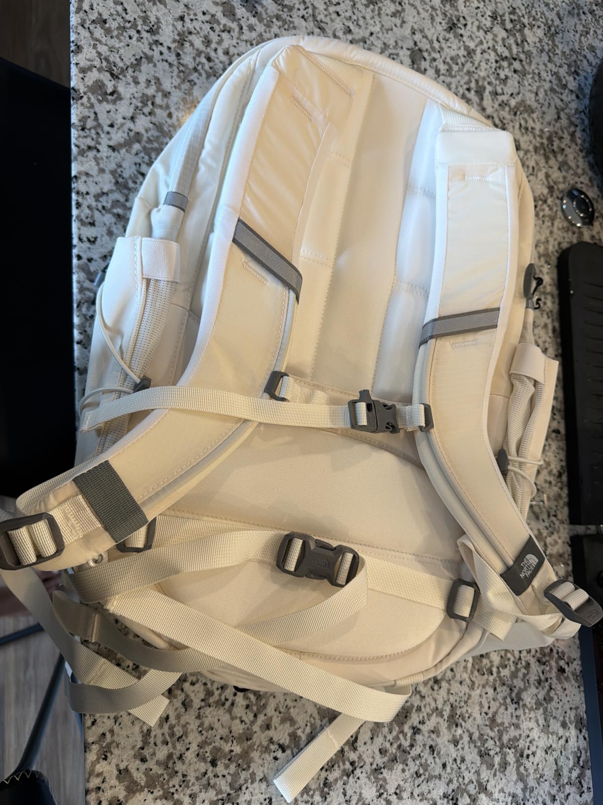 The North Face Women's Borealis Backpack, Gardenia Wht/Blk-NPF, OS | Everyday Travel Bag, Laptop Sleeve, Reflective Details customer photo 2