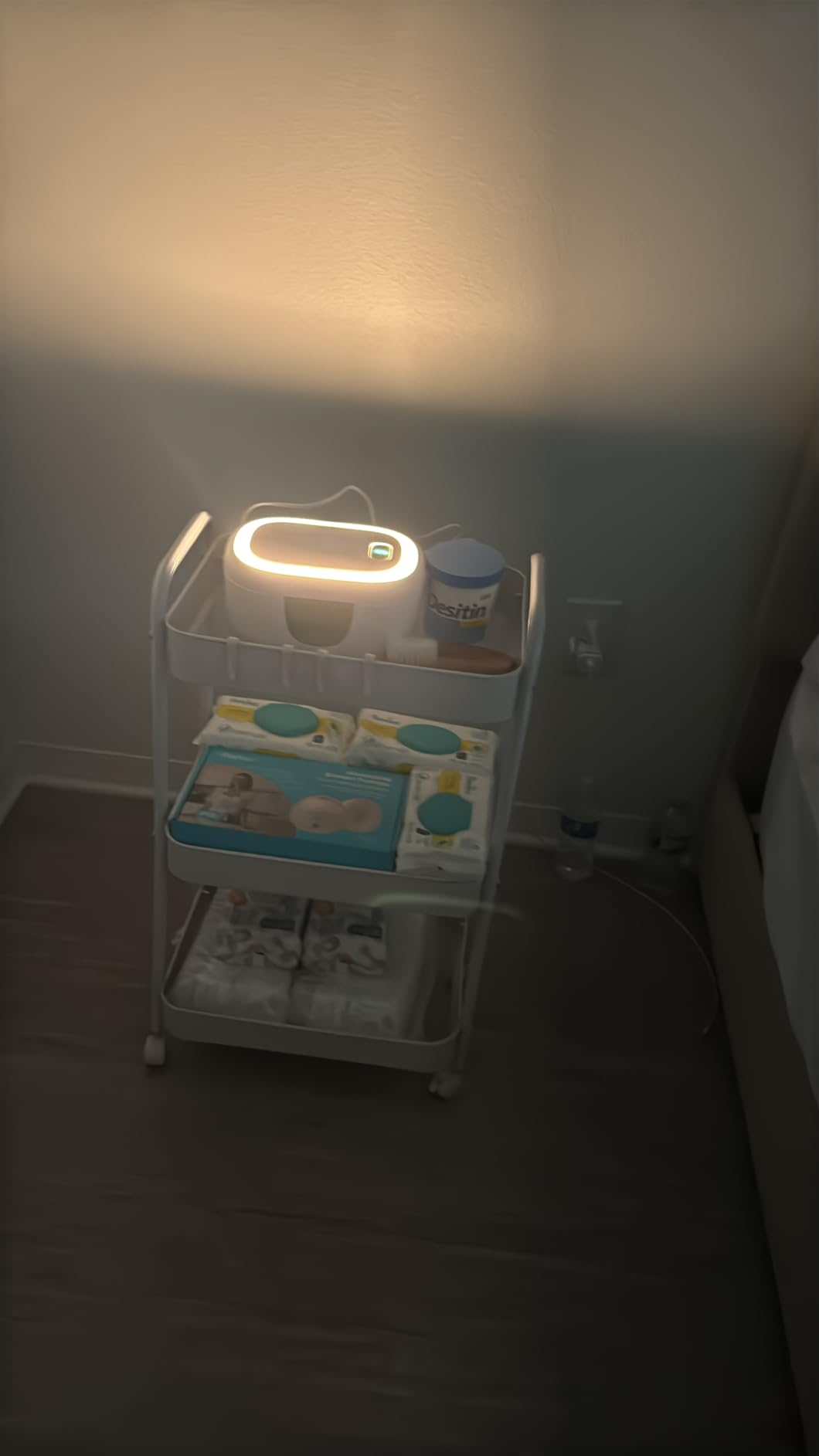 Momcozy Baby Wipe Warmer, Innovative Spring Design, Large Capacity Dispenser with Night Light, Fast and Even Heating, 4 Adjustable Temperature Modes, Green customer photo 1