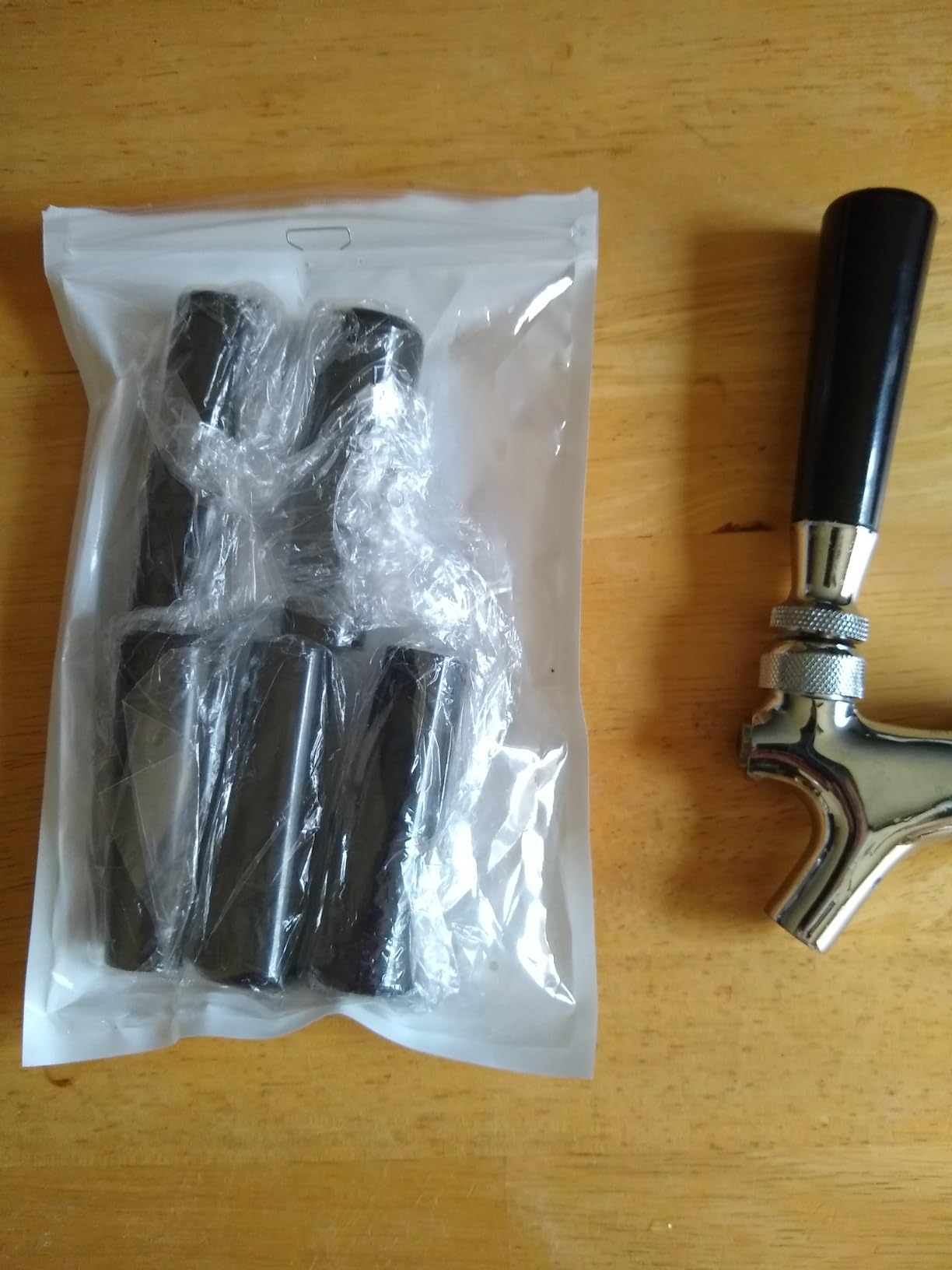 Black Plastic Beer Tap Handle Short Keg Handle customer photo 1