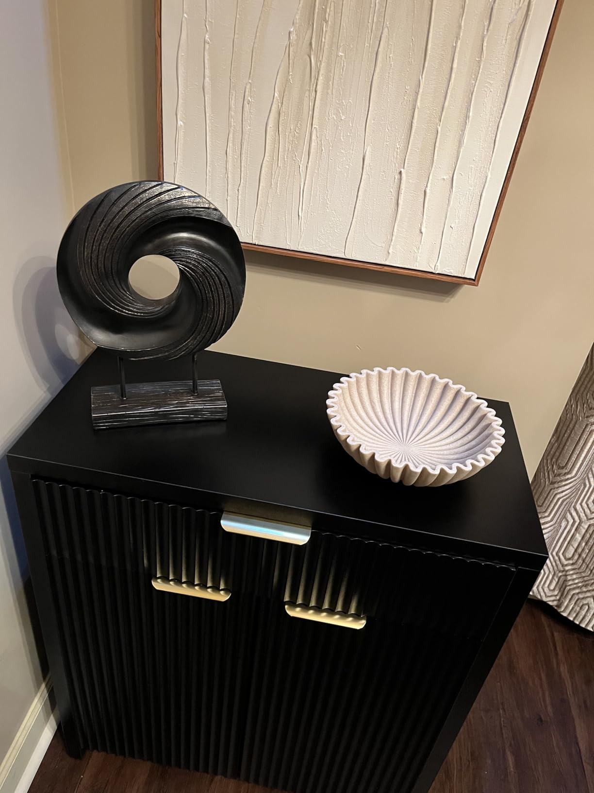OAKOA White Decorative Bowl - Catch All Bowl - Scalloped Bowl - Ruffle Bowl customer photo 2