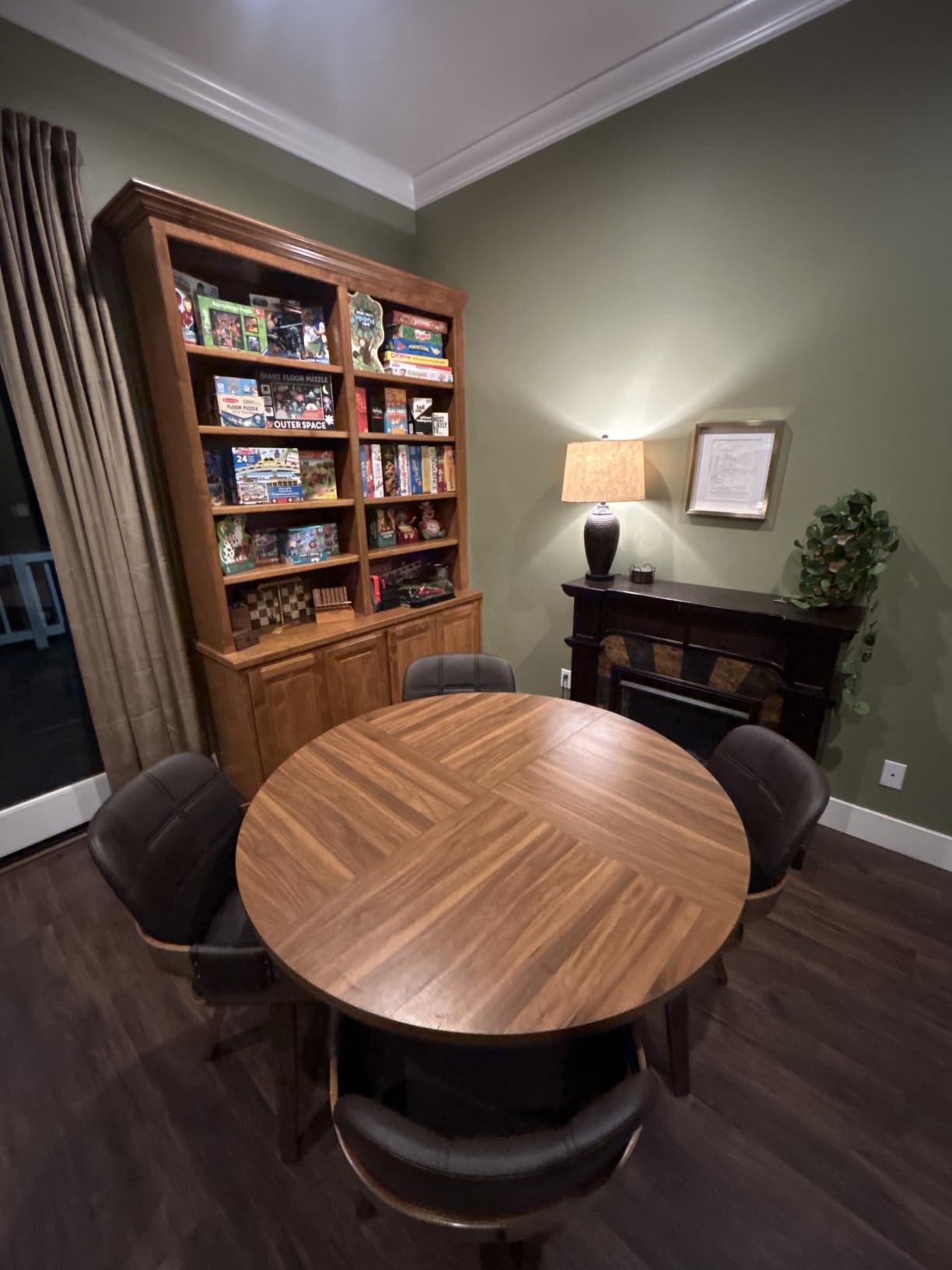 Swivel Dining Chairs, Mid Century Modern Chairs with Arms and Curved Back | Walnut Bentwood Frame, Low Maintenance, Faux Leather Reception Room Chairs, Ideal for Kitchen, Living Room, Reception, Desk customer photo 2