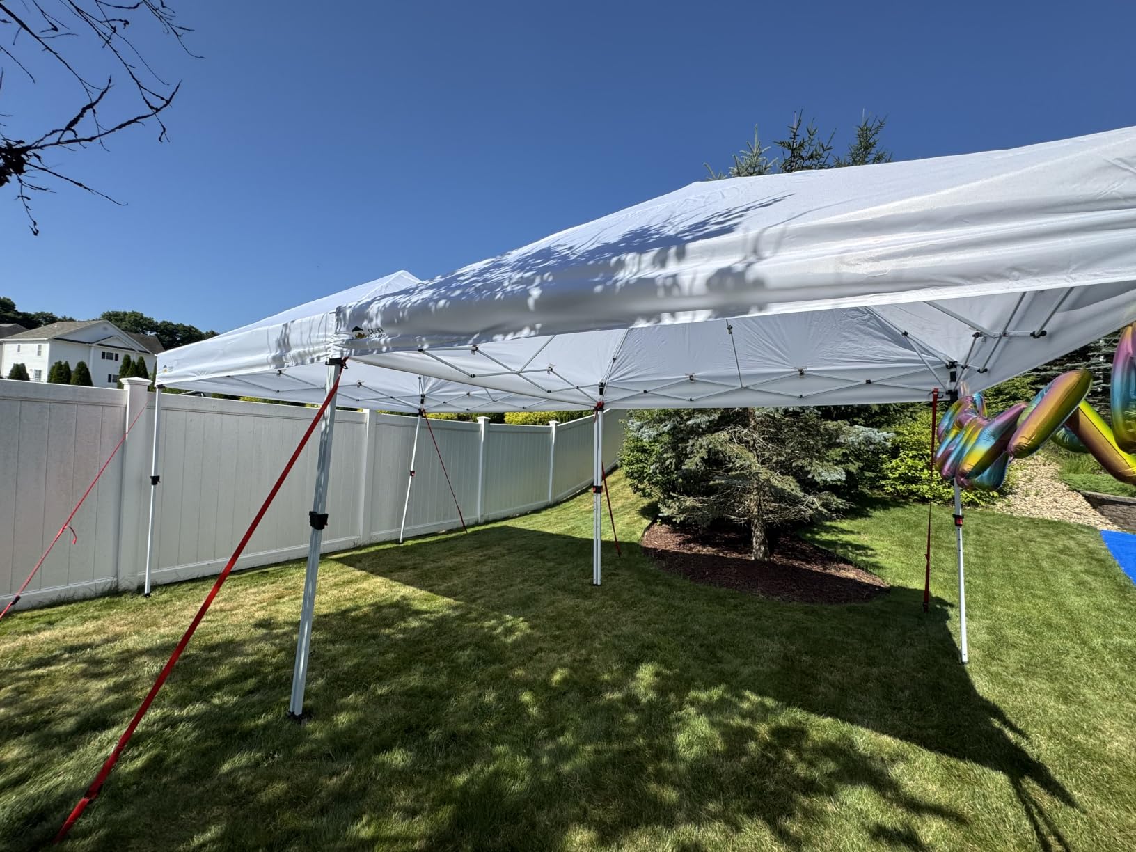 CROWN SHADES Commercial 10x10 Pop Up Canopy,Canopy Tent,White | CENTERLOK 8-Strand,STO-N-Go Bag,400D Strength Oxford Fabric,Height Adjustment,Trade Shows,Events,Tailgates & Commercial Use customer photo 2