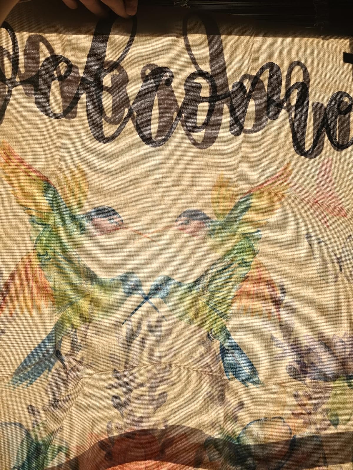 AVOIN colorlife Welcome Hummingbird Spring Flowers Garden Flag 12x18 Inch | Double Sided, Weather & Fade Resistant, Yard Outdoor Decoration, for Outside customer photo 1