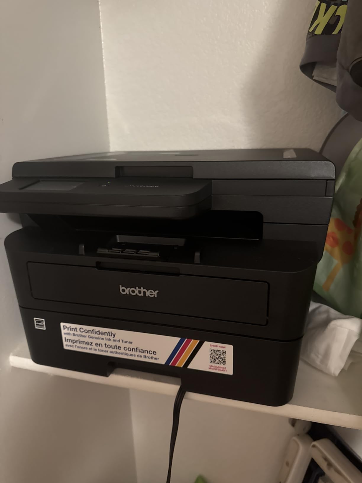 Brother HL-L2480DW Wireless Compact Monochrome Multi-Function Laser Printer with Copy and Scan, Duplex, Mobile, Black & White | Includes Refresh Subscription Trial, Works with Alexa customer photo 1