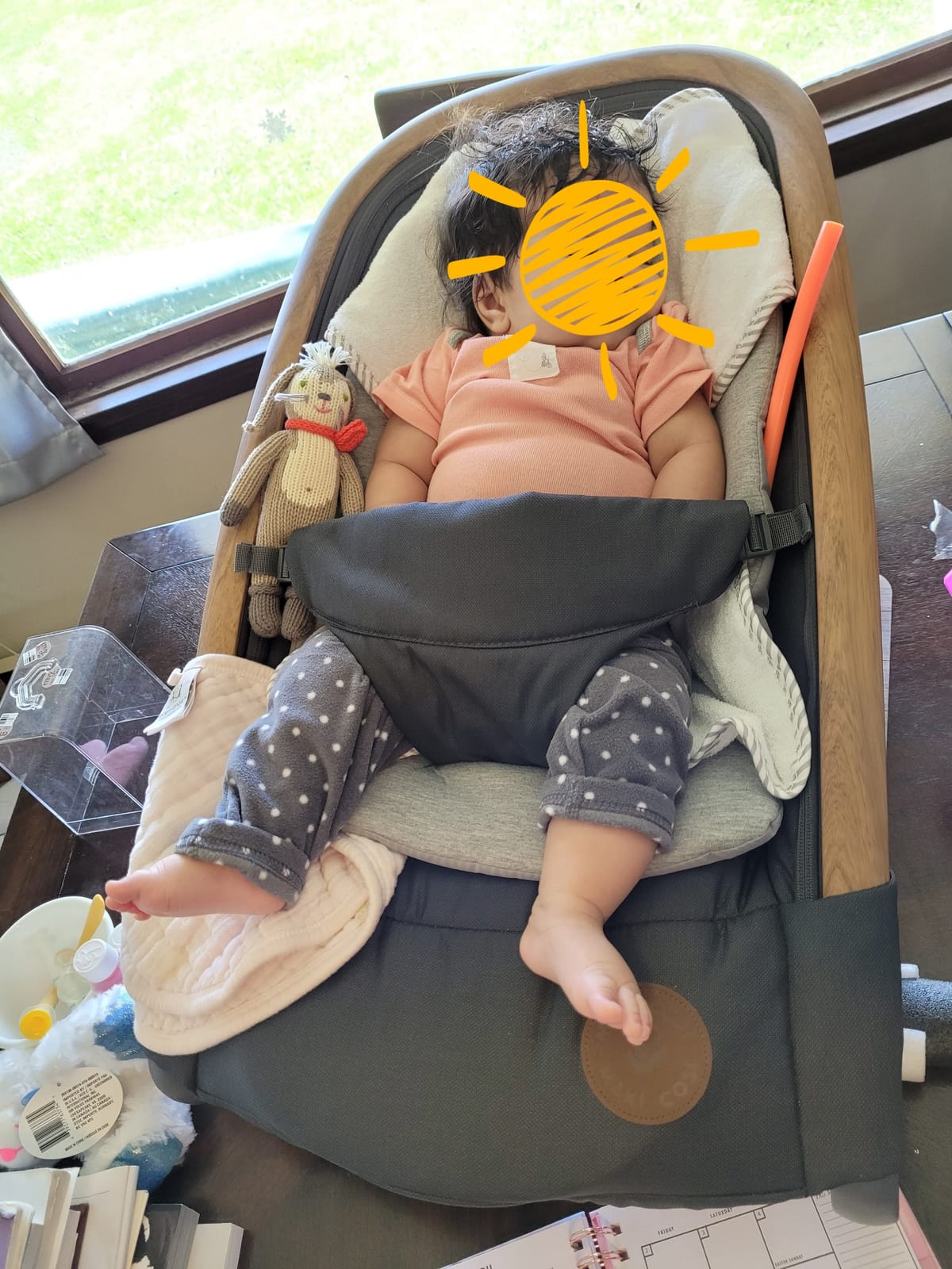 Maxi-Cosi Kori 2-in-1 Baby Bouncer Seat for Infants, Baby Rocker Chair, Portable Bouncer Chair, Classic Oat customer photo 1