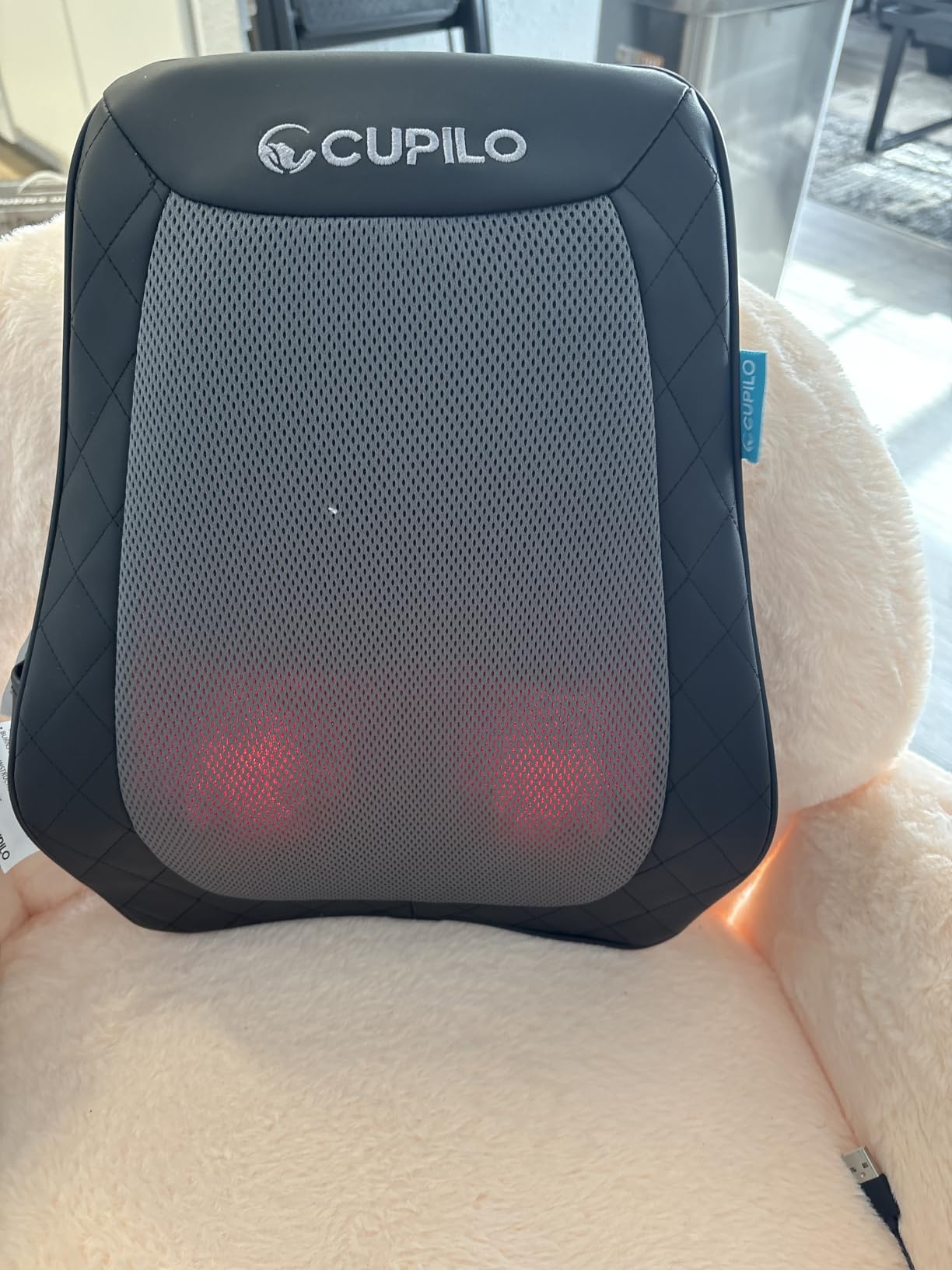 CuPiLo Back and Neck Massager with Heat & Vibration, FSA Eligible HSA Store | Massager for Pain Relief Deep Tissue, Massage Pillow for Back, Shoulder, Chair & Sofa, Birthday Gifts for Women Men customer photo 1